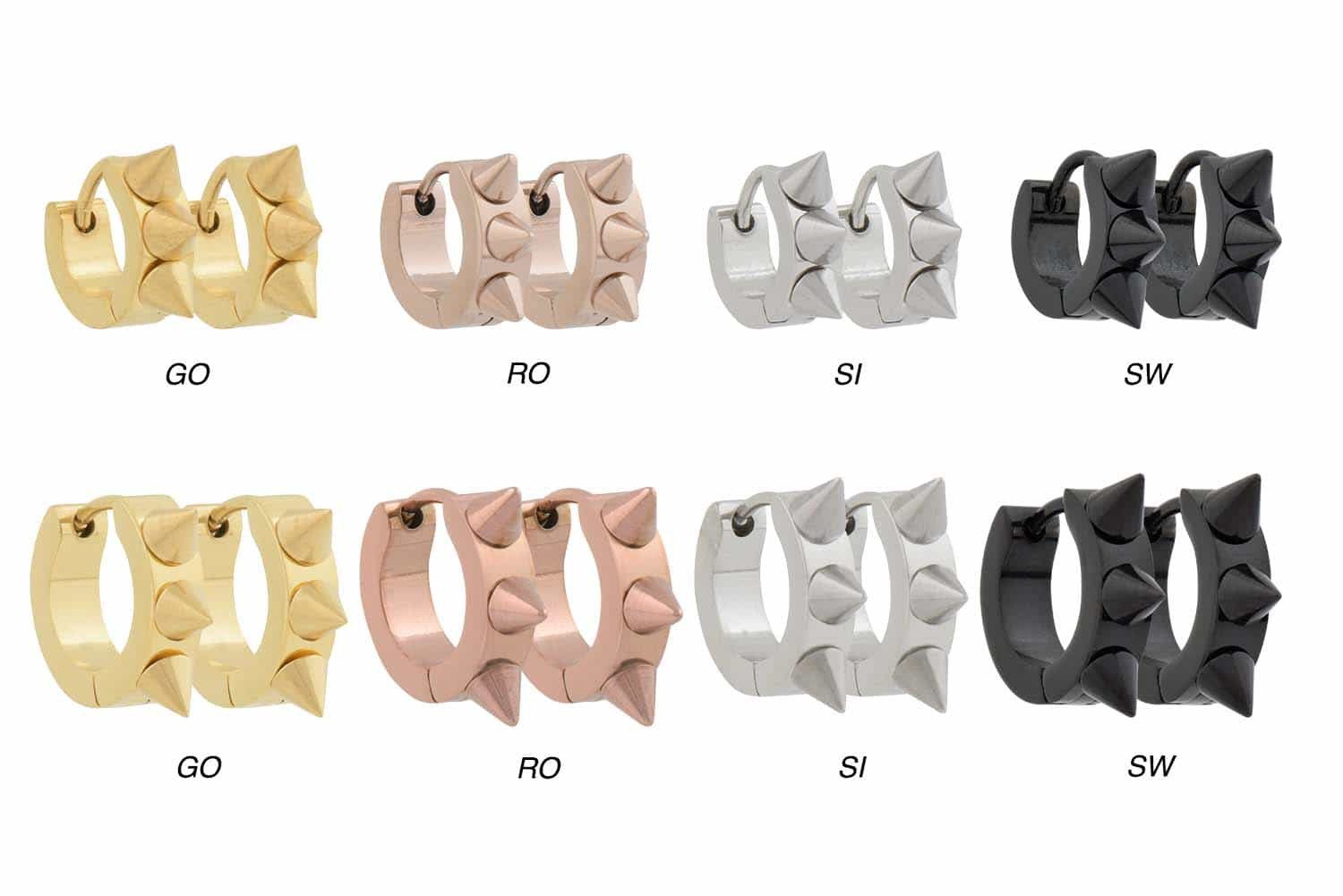 FILANGO Piercing-Set Chirurgenstahl Creolen DREI SPITZEN günstig online kaufen