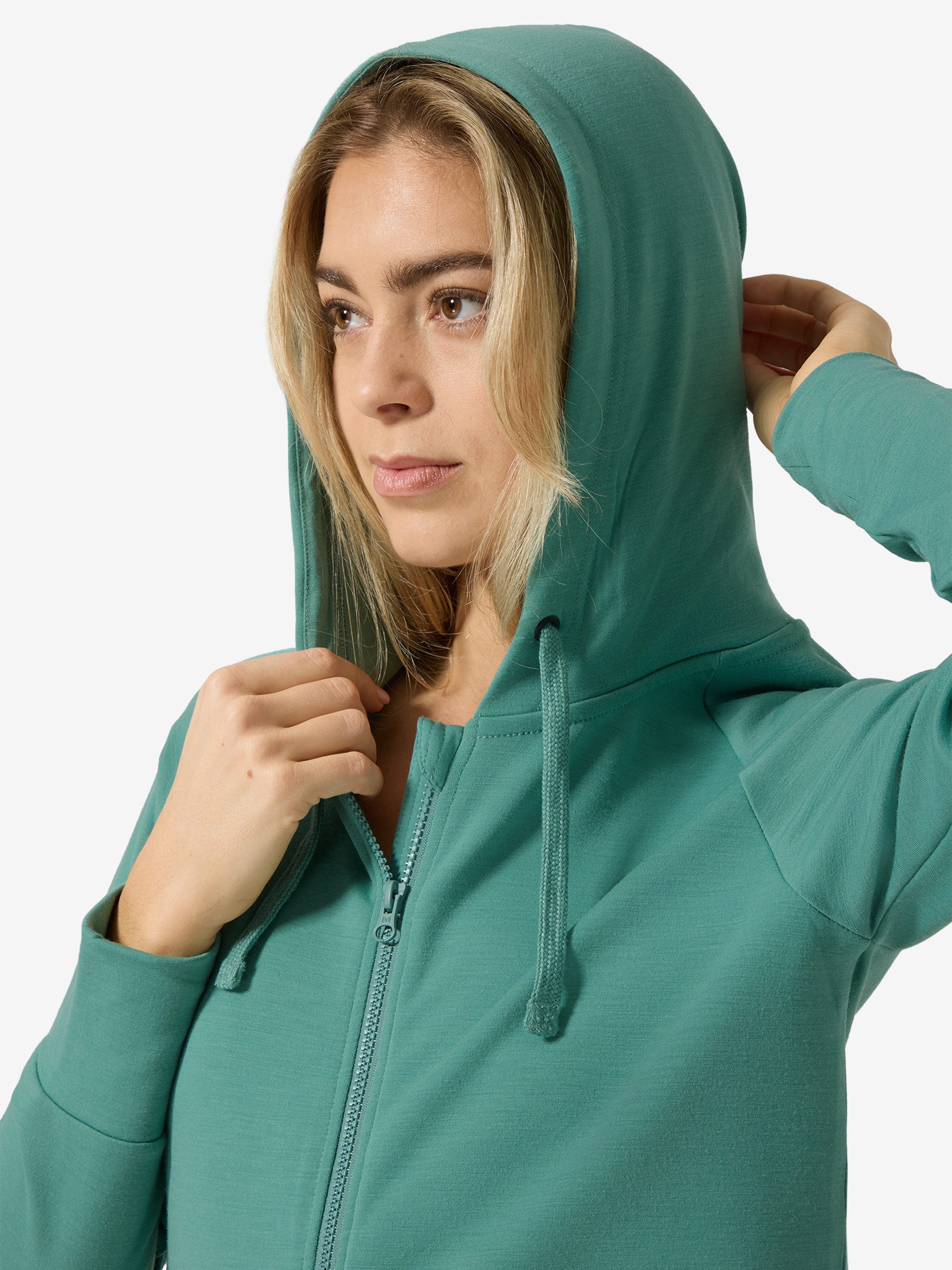 SUPER.NATURAL Sweatjacke für Damen, Merino EVERYDAY ZIP mit Reisverschluss