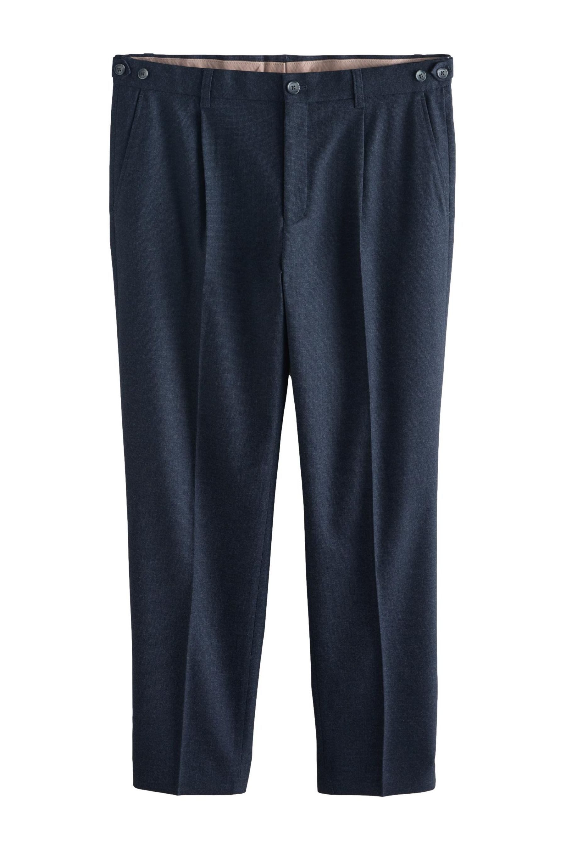 Stoffhose Weiche, strukturierte, elegante Regular Fit Hose