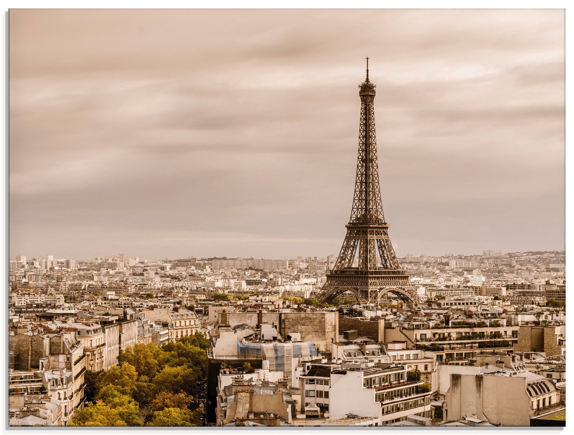 Artland Glasbild Paris Eiffelturm I, Frankreich (1 St), in verschiedenen  Größen