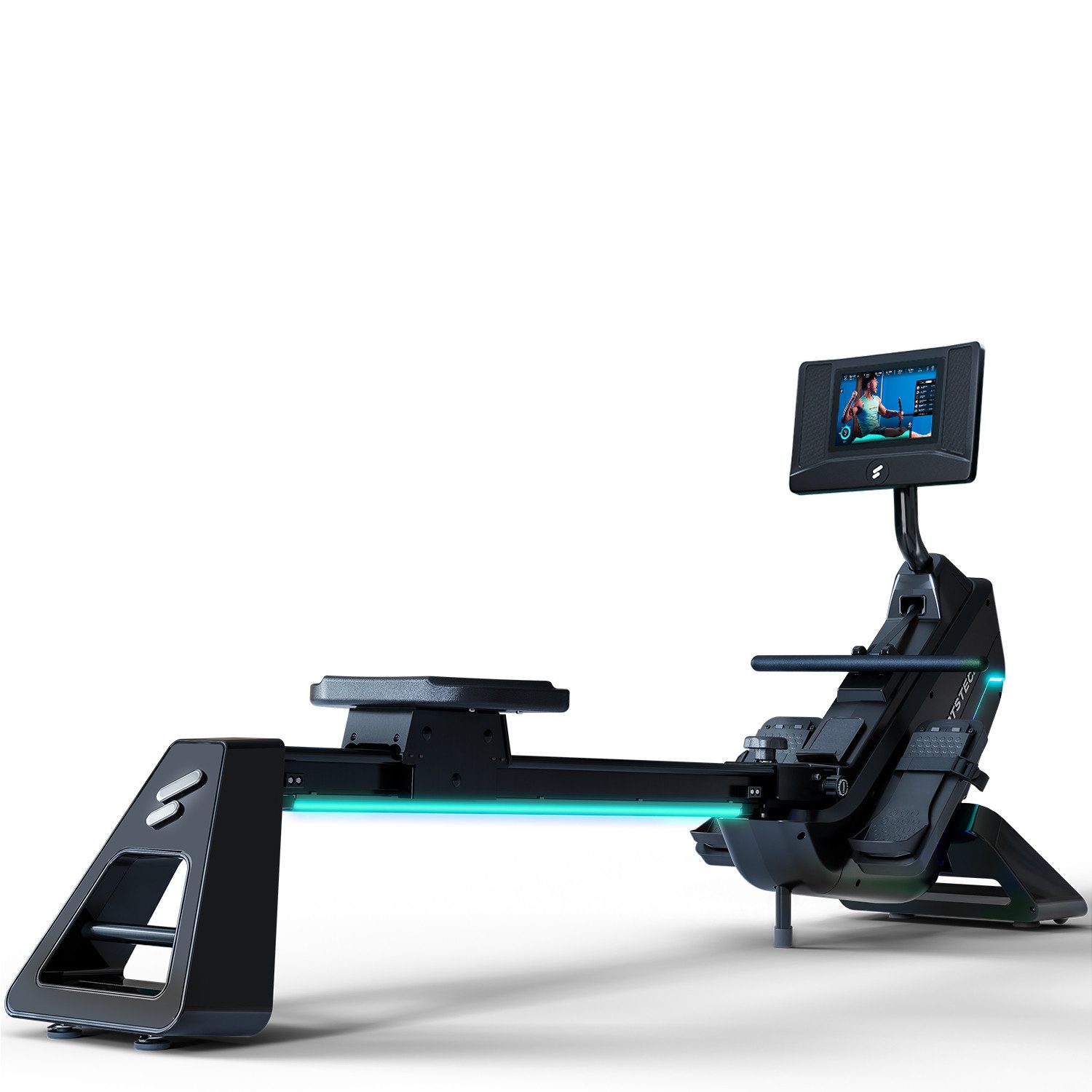 Sportstech Rudergerät sRow, 21,5" Touch-Display, LED-Feedback, Kurse