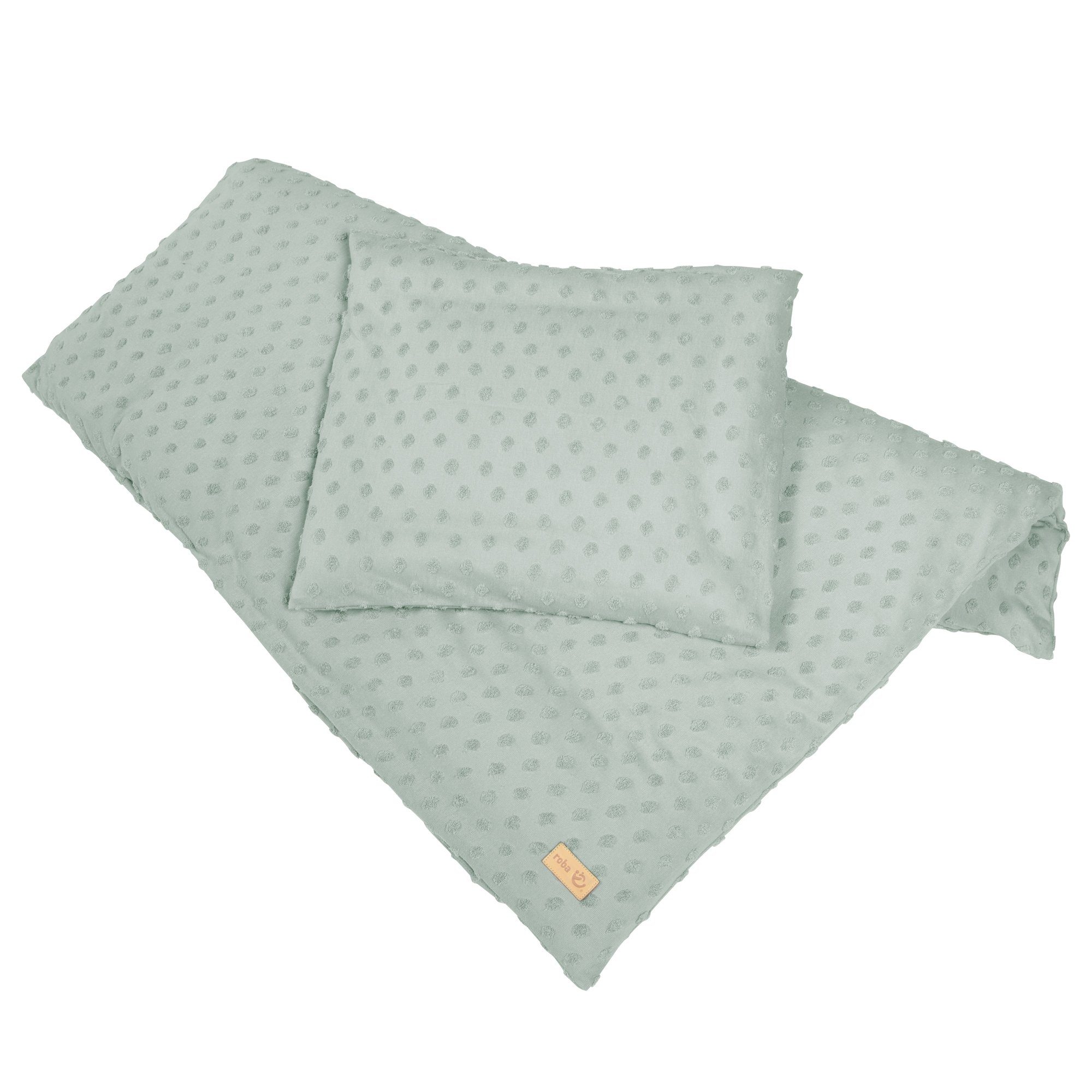 roba® Babybettwäsche Lil Planet aus weichem Jersey - versch. Farben - Wiegenbettwäsche, Bio Baumwolle, 2 teilig, 80 x 80 cm - für Baby - Kinder - Jungen & Mädchen