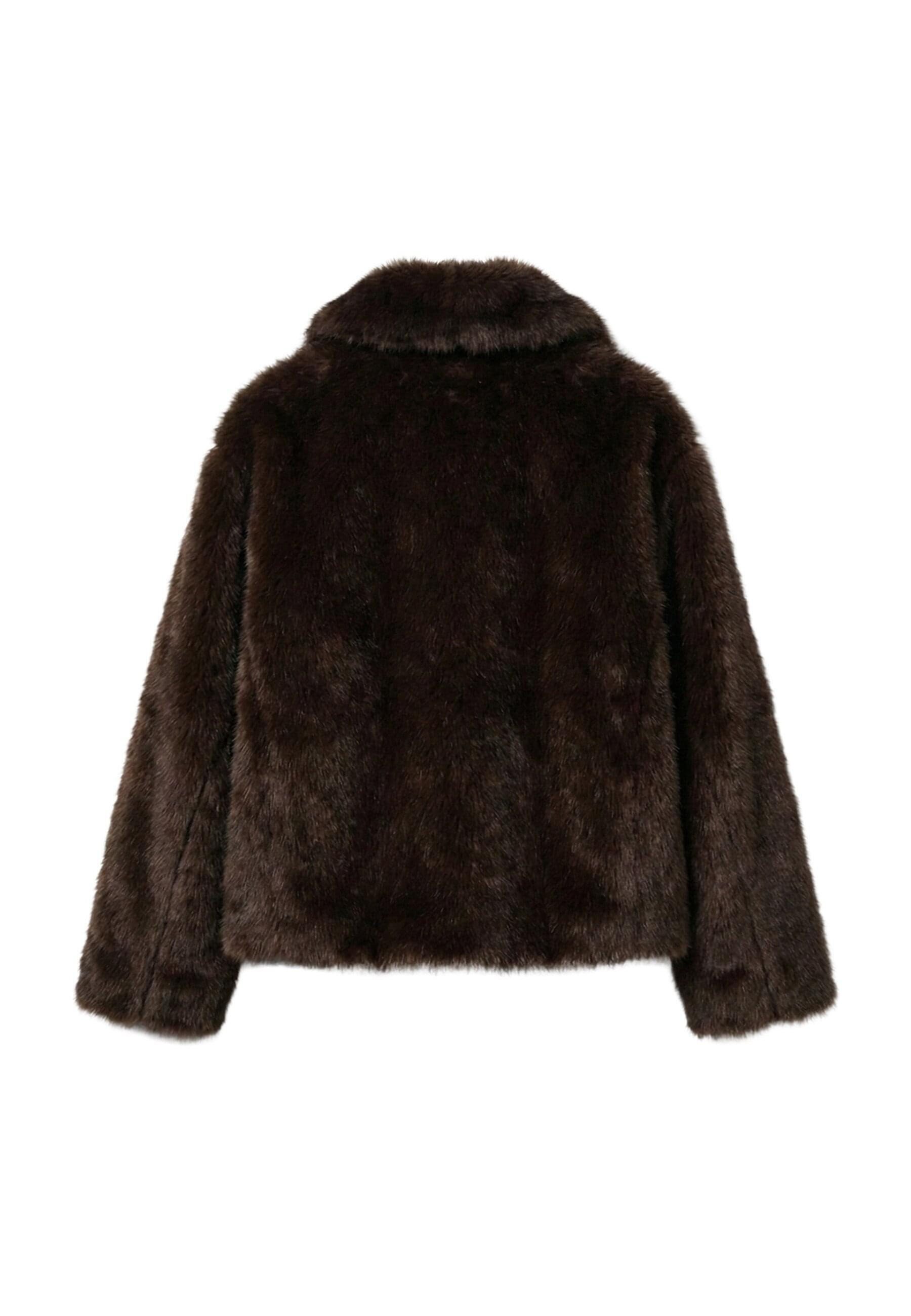 URBAN CLASSICS Winterjacke Urban Classics Ladies Short Faux Fur Jacket (1-St) – Bild 2 von 5