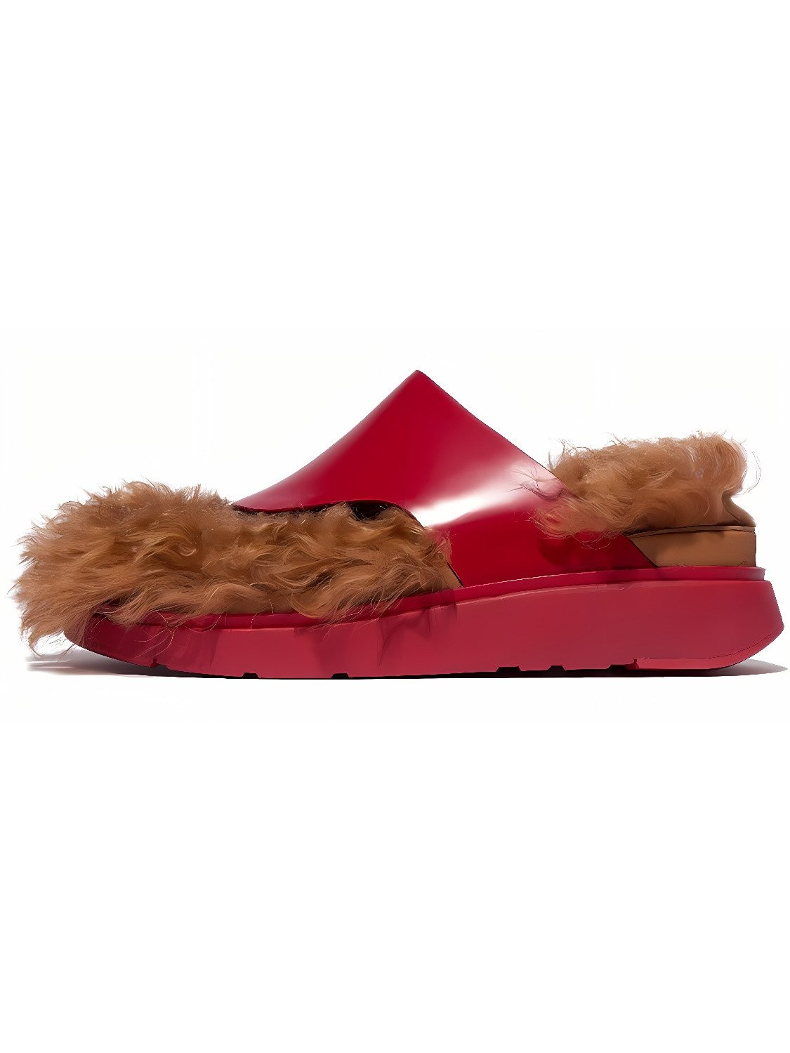 Fitflop Gen-FF X Roksanda Cut-Out Leather Slides Sandale