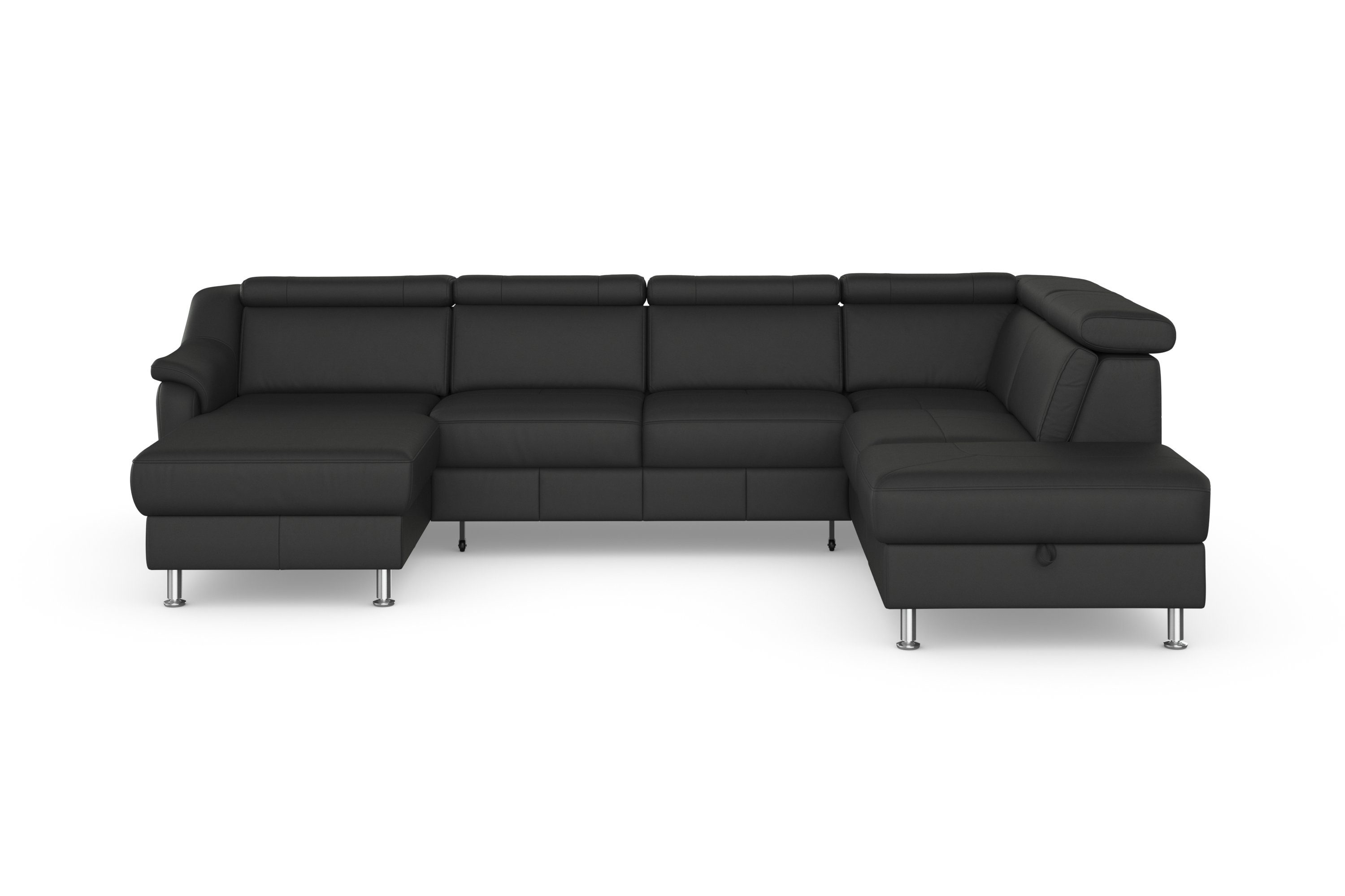 sit&more Wohnlandschaft Freetown U-Form, Kopfteilverstellung und Federkern, wahlweise mit Bettfunktion