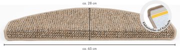 Stufenmatte Saragossa, Andiamo, halbrund, Höhe: 6,5 mm, meliert, selbstklebend, strapazierfähig, 15 Stück in einem Set