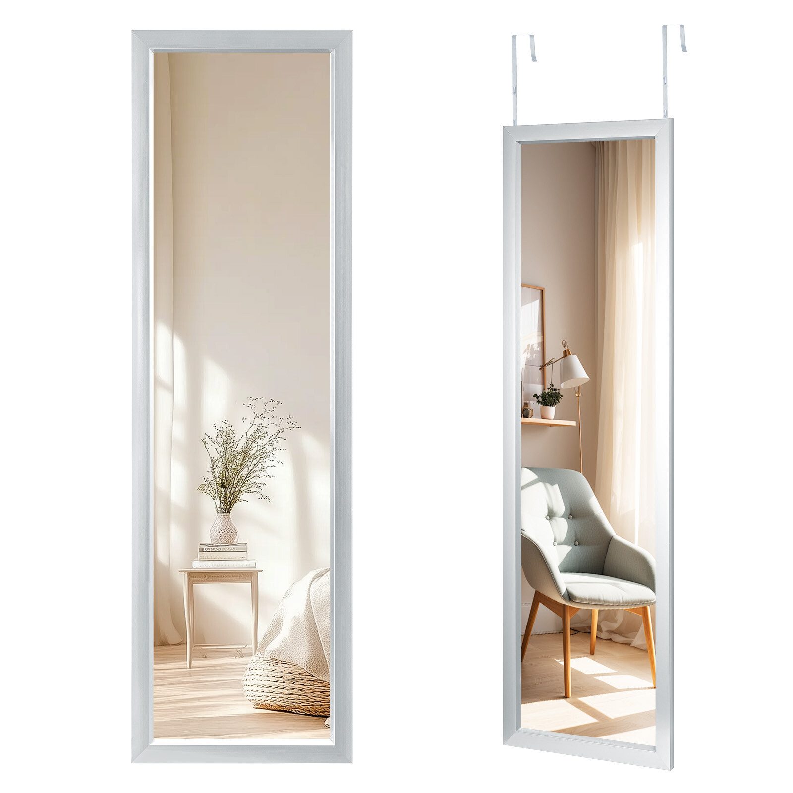 Youyijia Ganzkörperspiegel Ganzkörperspiegel, Wandspiegel Türspiegel Haken günstig online kaufen