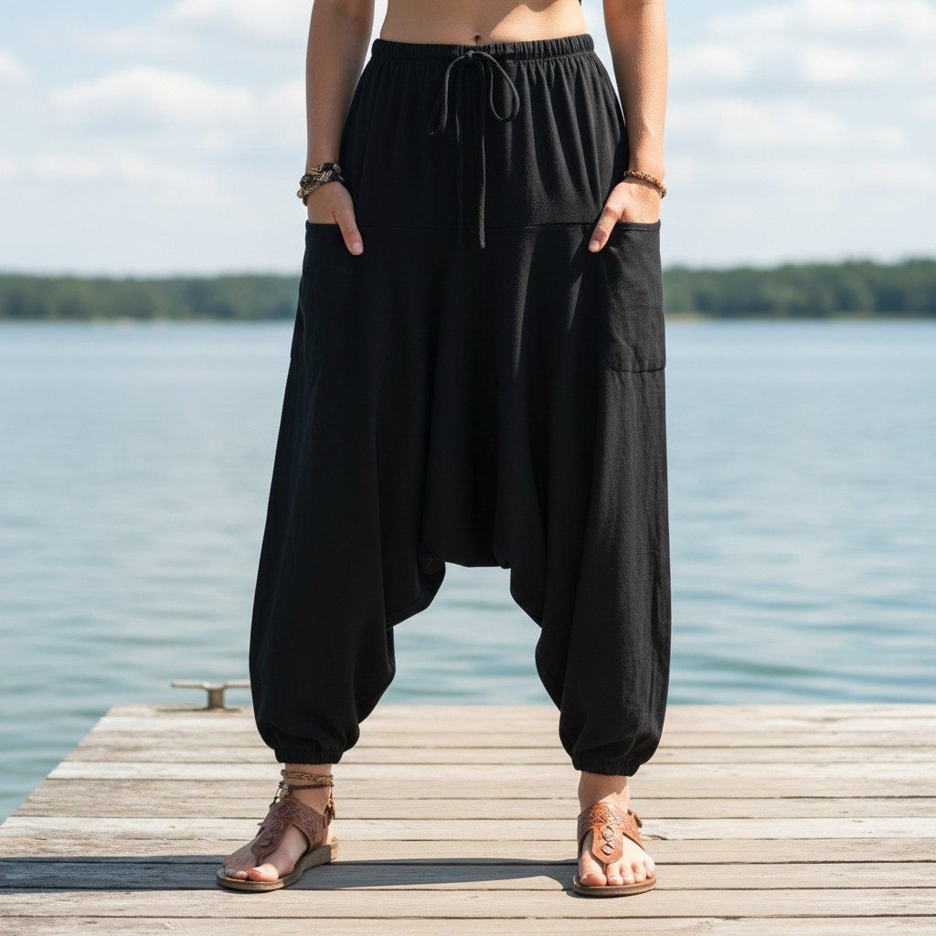 Guru-Shop Relaxhose Haremshose Pluderhose, Unisex Pumphose,.. Ethno Style, günstig online kaufen