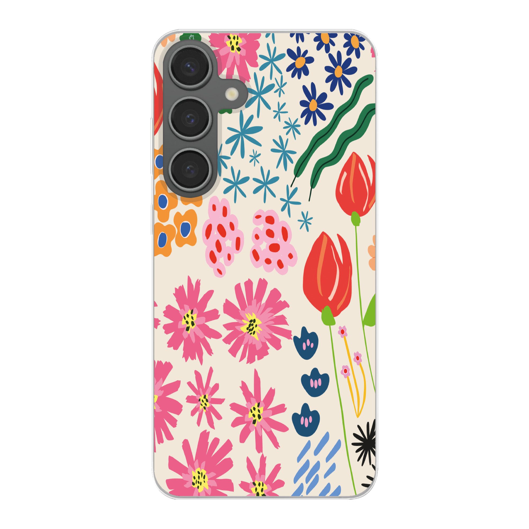 Handyhülle für Samsung Galaxy S24 Plus Blumen - Gestaltung - Tulpe