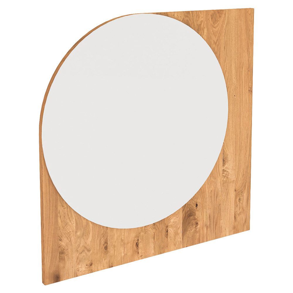 Lomadox Wandspiegel PORI-165, Spiegel, Eiche massiv geölt, montierte Lieferung