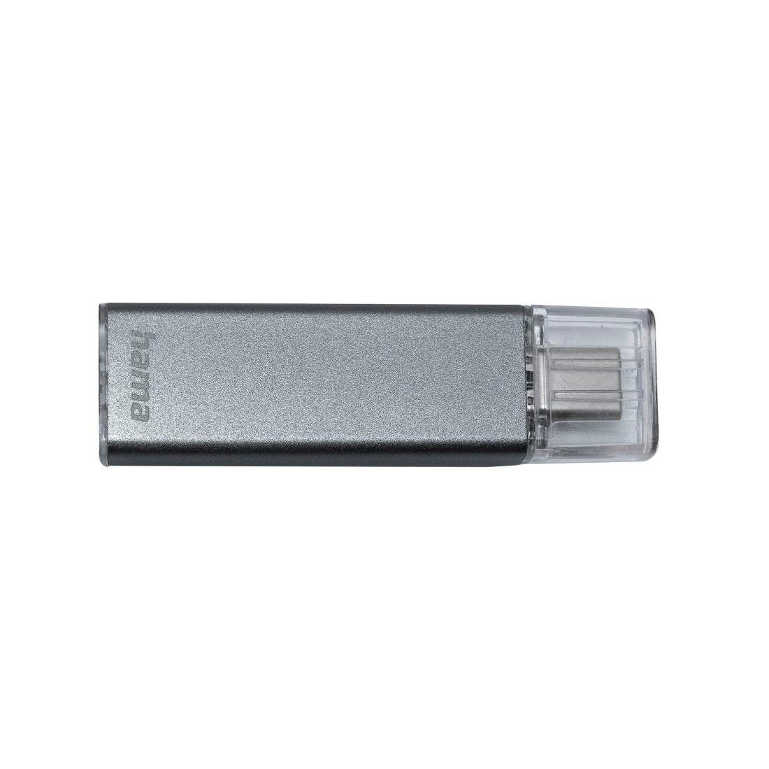 Hama USB-Stick "Uni-C Classic", USB-C 3.1, 32GB, 70 MB/s, Anthrazit USB- Stick (Lesegeschwindigkeit 70 MB/s)
