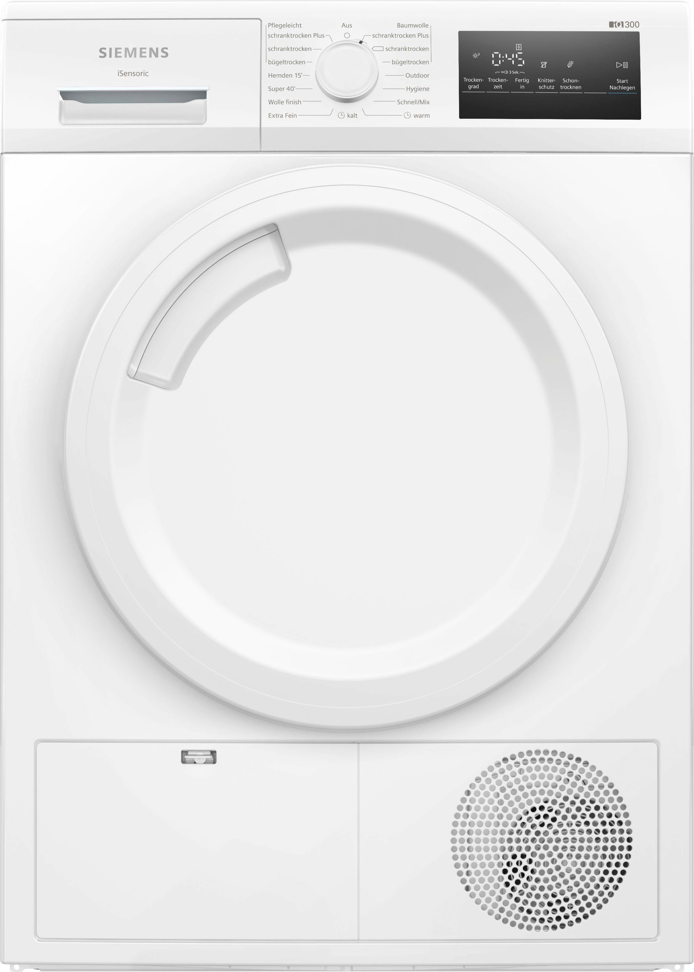 Neue japanische Produkte zu Schnäppchenpreisen SIEMENS Kondenstrockner iQ300 WT43N203, kg 8