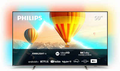 Philips 50PUS8107/12 LED-Fernseher (126 cm/50 Zoll, 4K Ultra HD, Android TV, Smart-TV, Ambilight (3-seitig), HDR10)