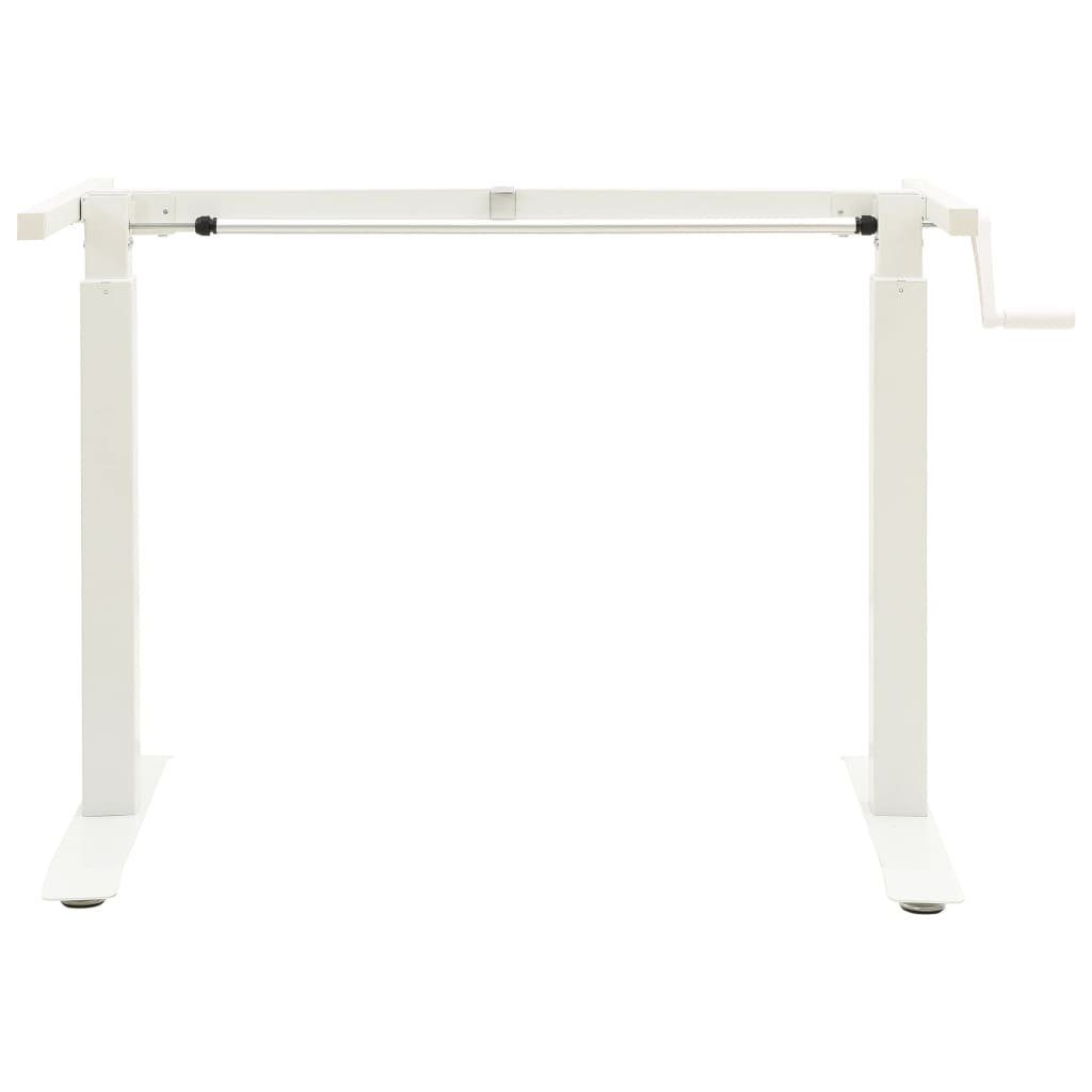 Schreibtisch-Gestell, Weiß Manuell höhenverstellbares,Handkurbel (1-St), DOTMALL Tischgestell