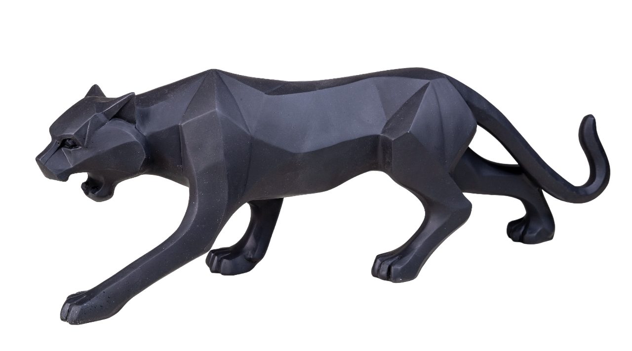 IDYL Dekofigur IDYL Moderne Skulptur Figur Resin "Jaguar", Moderne Figur "Jaguar"