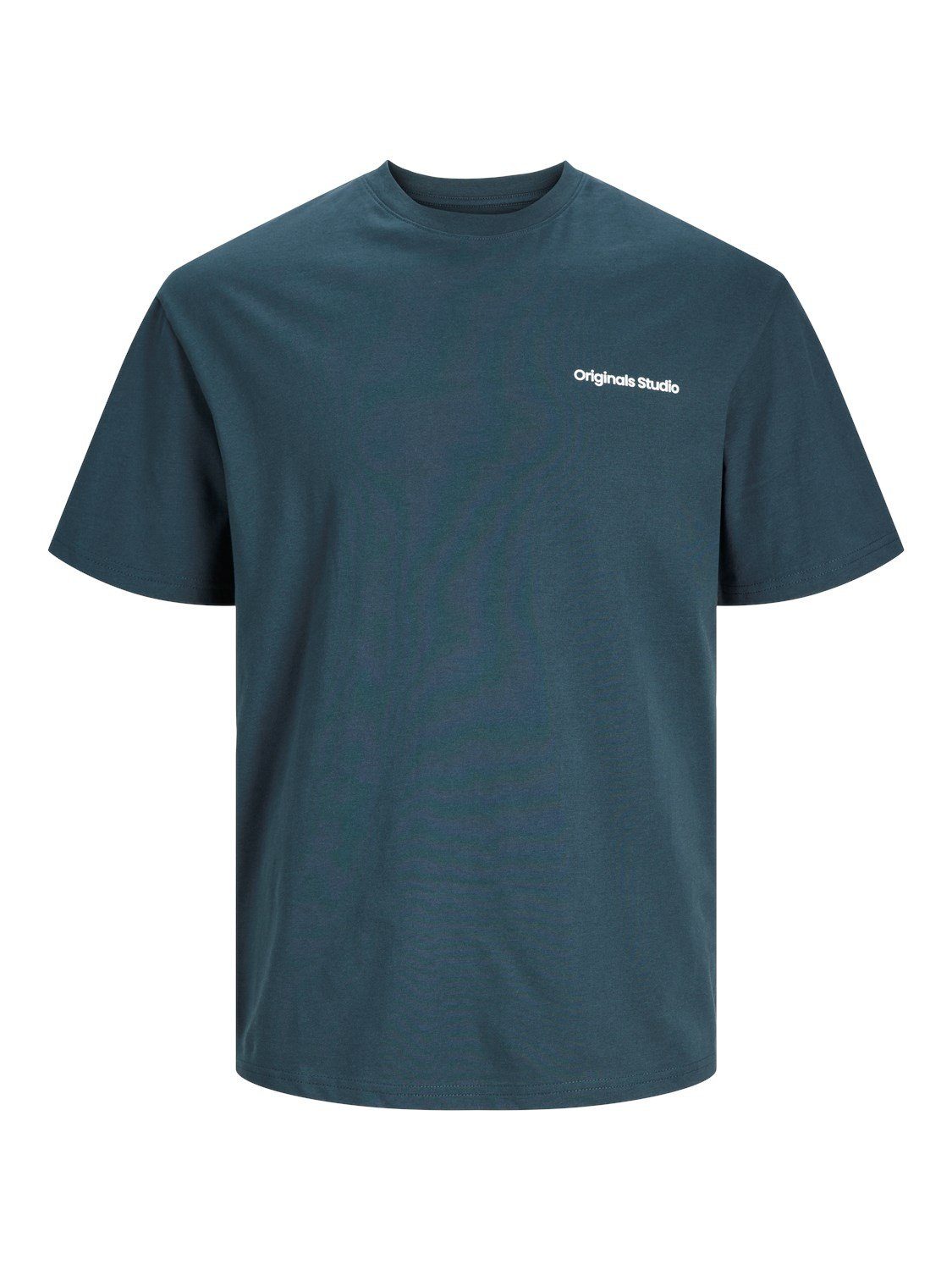 6606 Jack & Rundhals in JORVESTERBRO T-Shirt Basic Size Jones T-Shirt Grün Plus