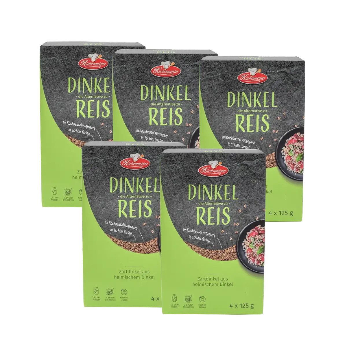 Bielmeier Reis BIELMEIER Dinkelreis 5x500 Gramm Küchenmeister Made in Germany, 1 x 2500 g