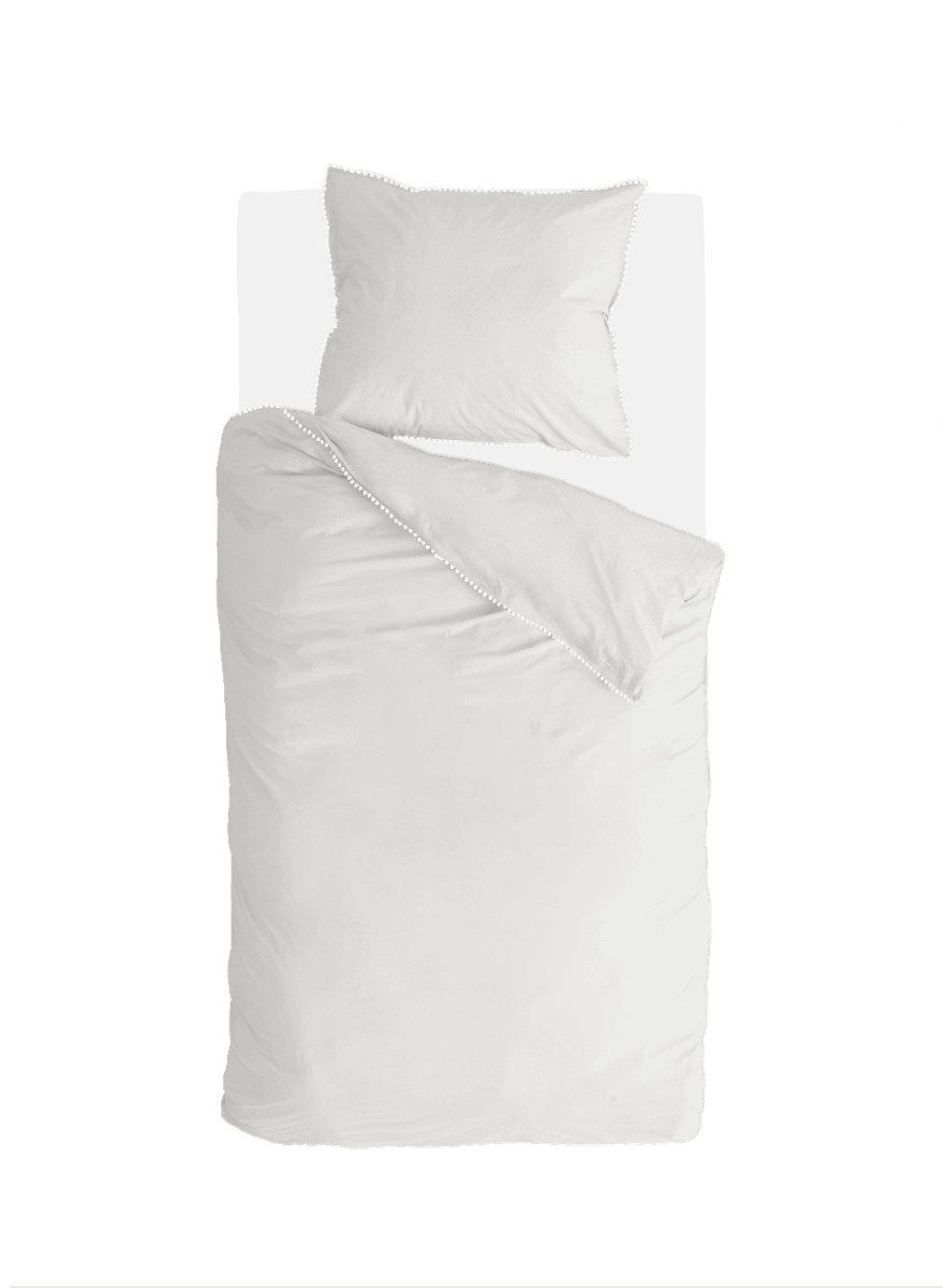 Bettwäsche »Bettwäsche Pretty Pom Pom Natürlich - 140x220 cm«, Walra,  Natürlich 100% Baumwolle (BCI) Bettbezüge