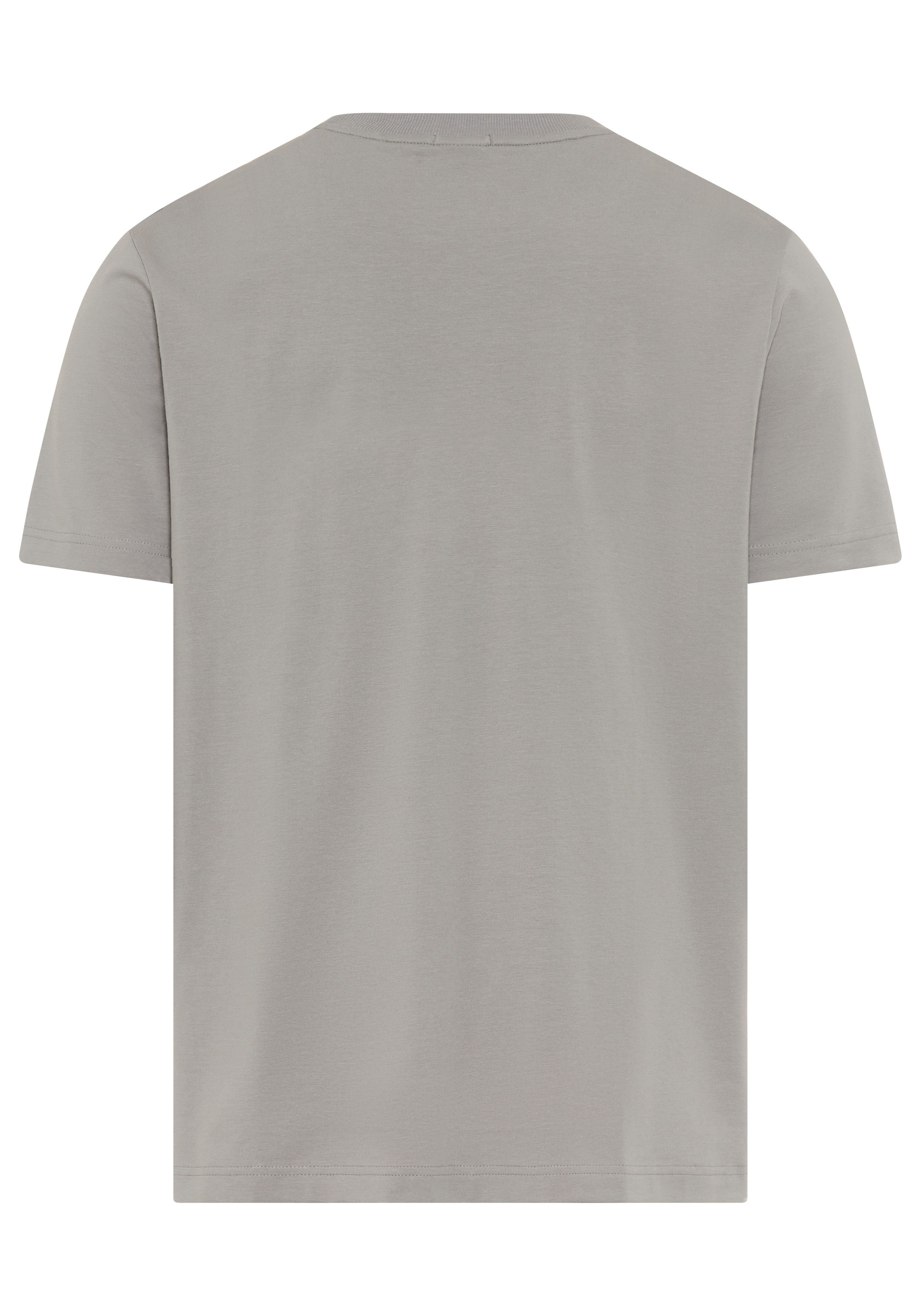 BOSS GREEN Rundhalsshirt Tee mit gummiertem Kontrast-Logo günstig online kaufen