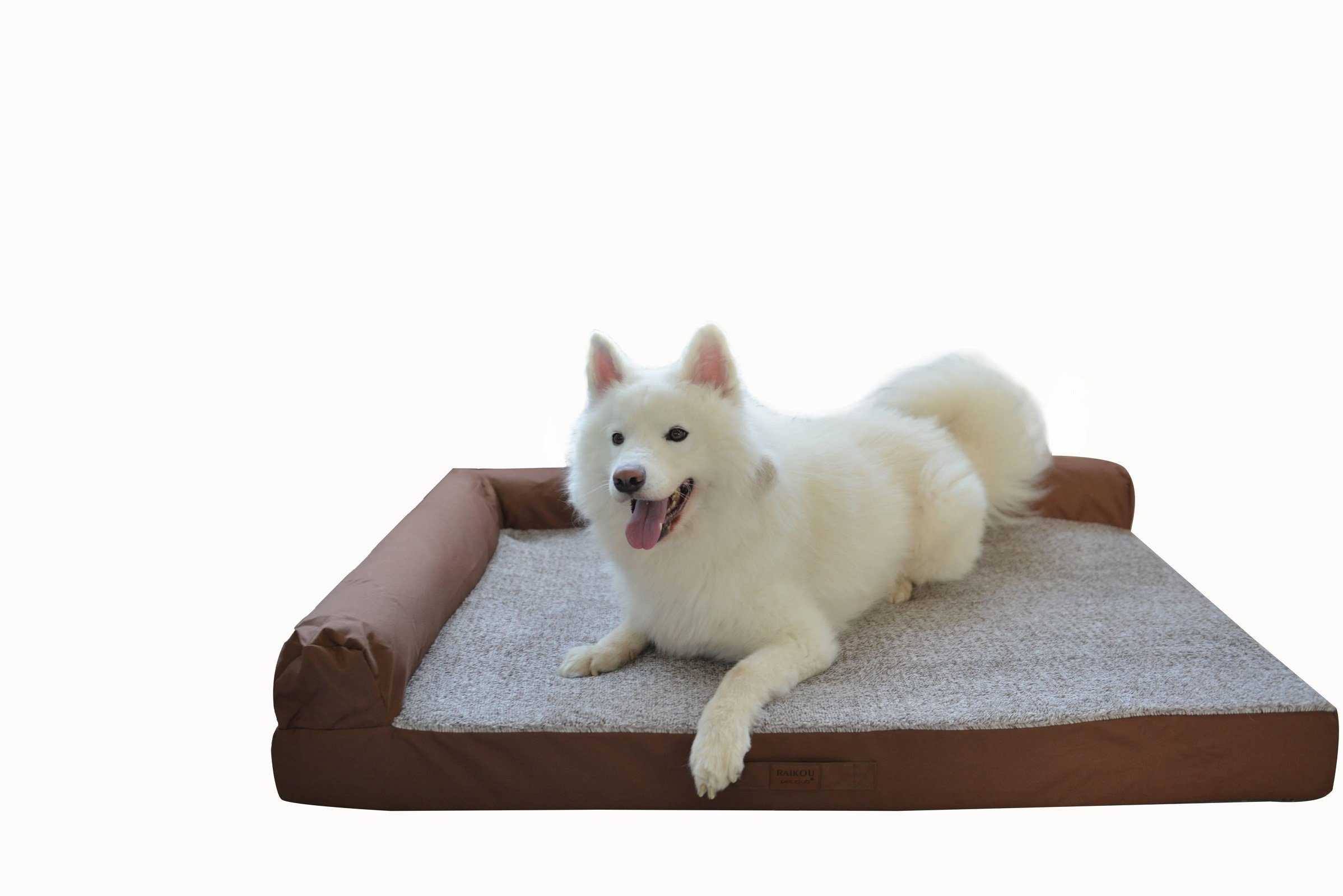 M-Diamant Tierbett Hundebett Waschbares orthopädisches Haustierbett Hunde Katzen, Plüsch, Rutschfest & atmungsaktiv