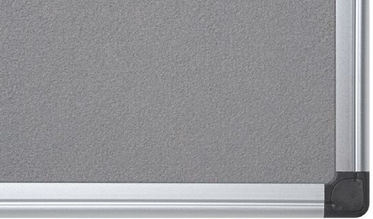 Pinnwand Filztafel Maya Aluminiumrahmen 120x120cm grau