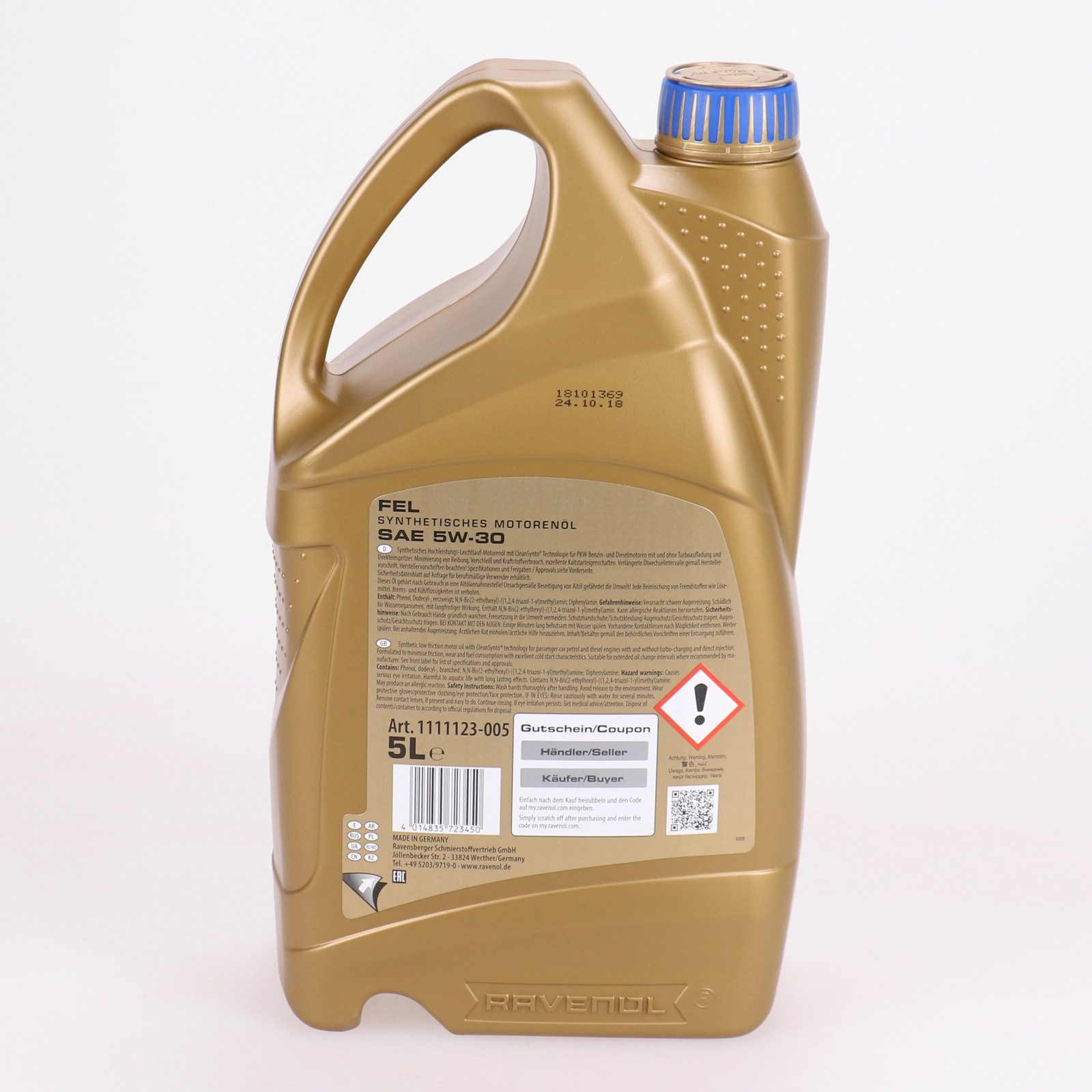 Ravenol Motoröl Ravenol Fuel Economy SAPS FEL Motoröl Öl SAE 5W-30 5L 5 Liter