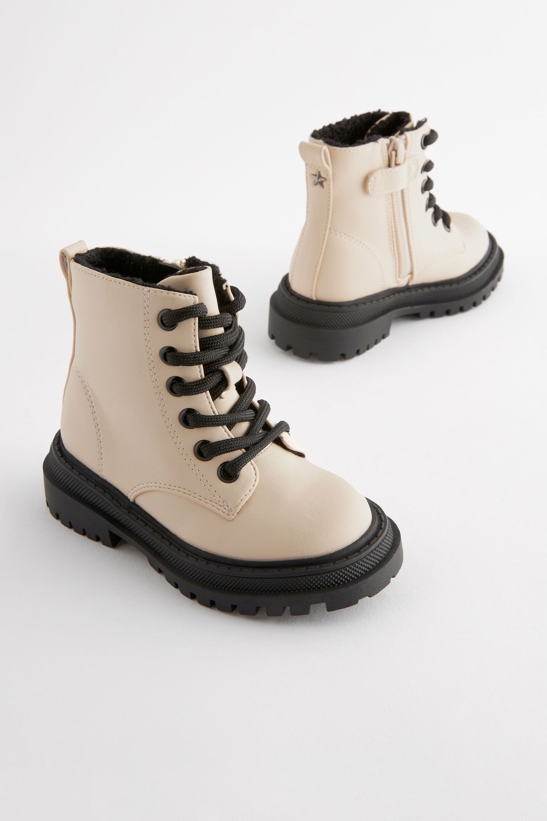 Next Markanter Stiefel mit Schnürung Schnürstiefelette günstig online kaufen