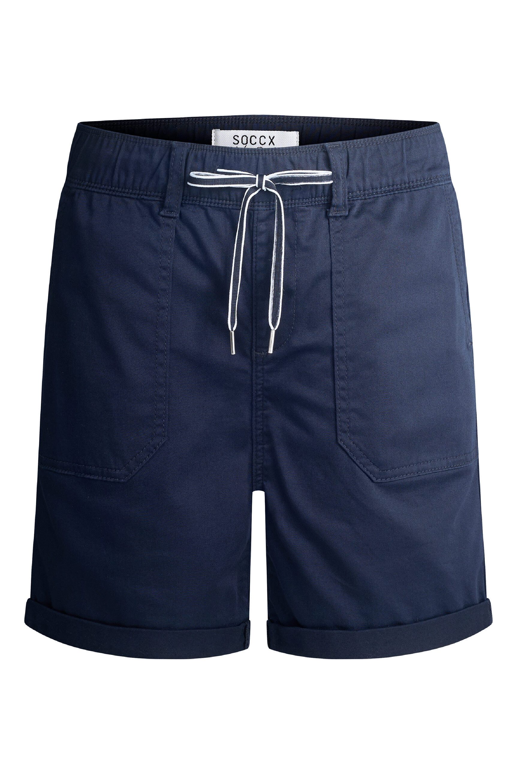 SOCCX Relax-fit-Jeans mit Elastikbund