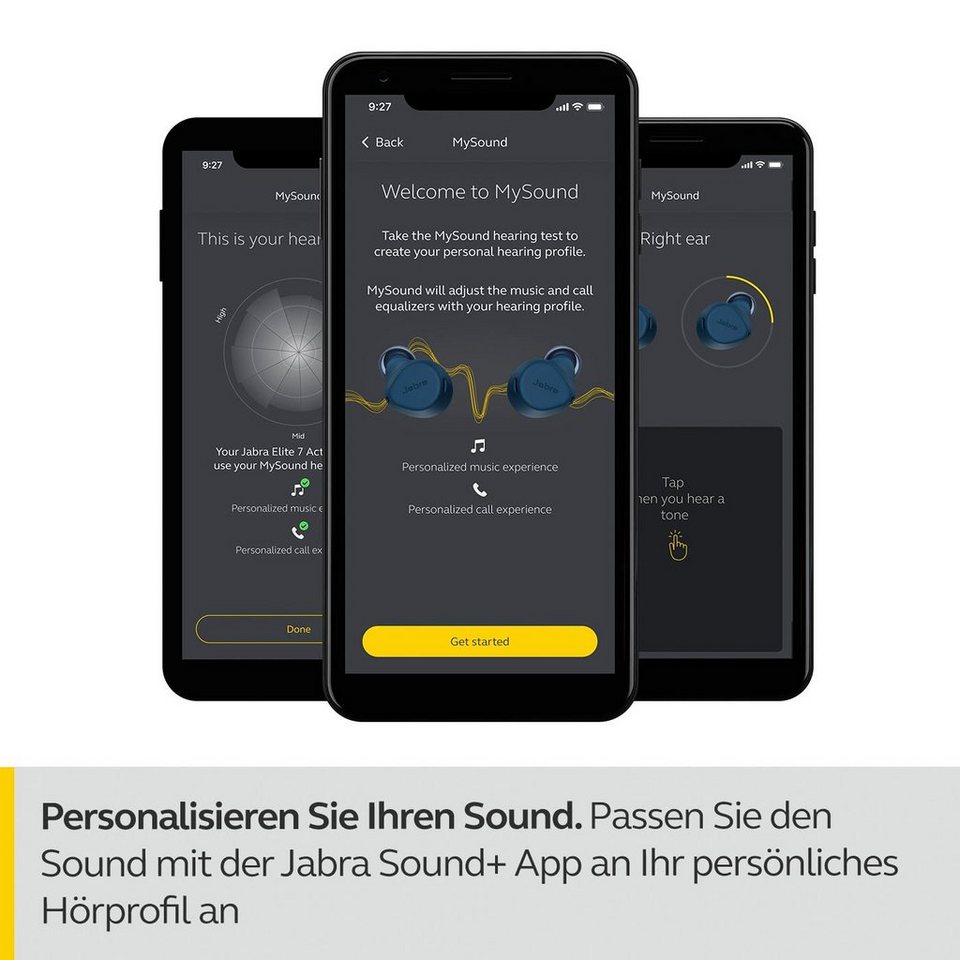 Jabra ELITE 7 Active In-Ear-Kopfhörer (Freisprechfunktion,  Geräuschisolierung, Rauschunterdrückung, Sprachsteuerung, Alexa, Google  Assistant, A2DP Bluetooth, AVRCP Bluetooth, HFP, HSP, SPP)