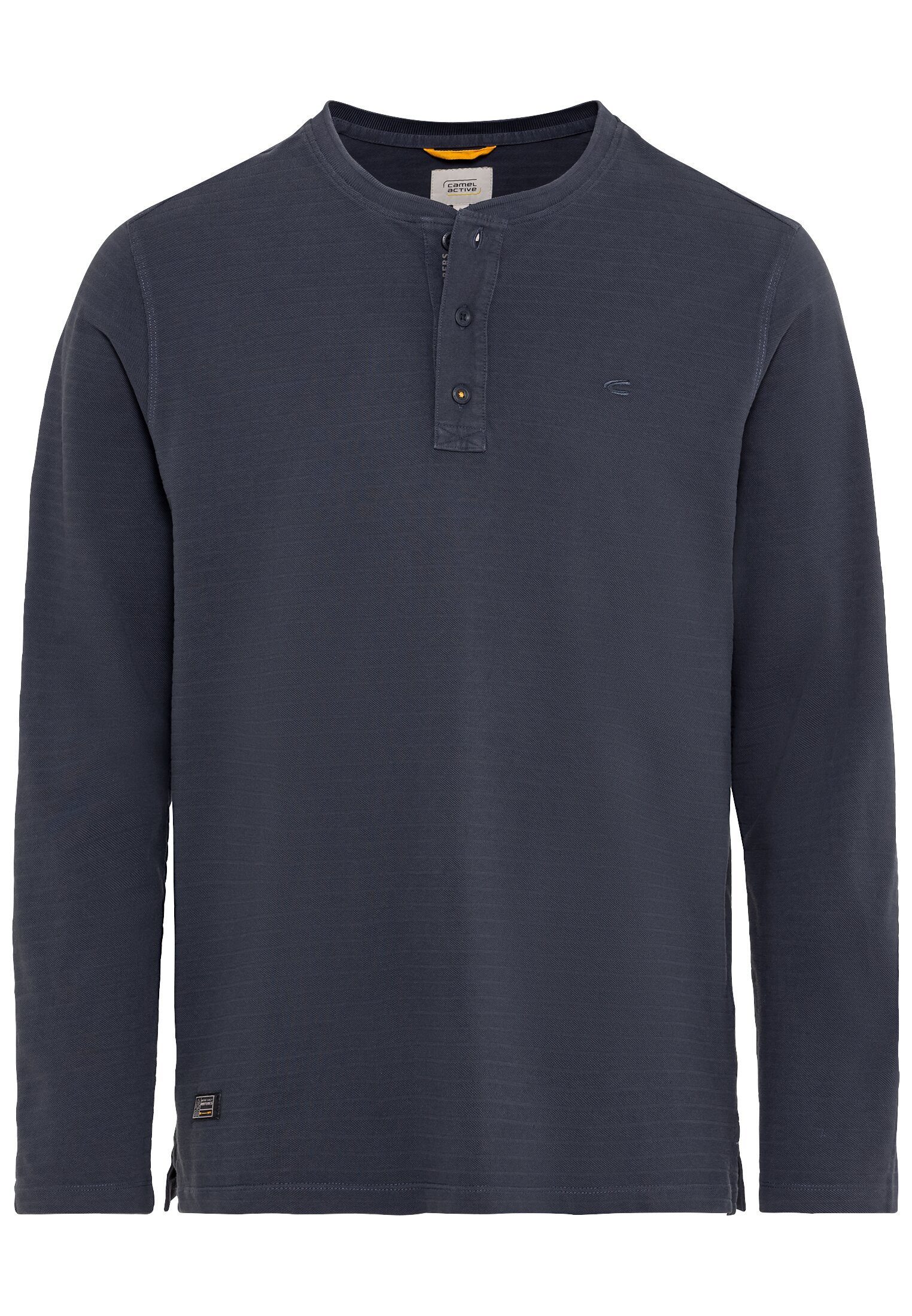 camel active Henleyshirt Henley Langarmshirt aus günstig online kaufen