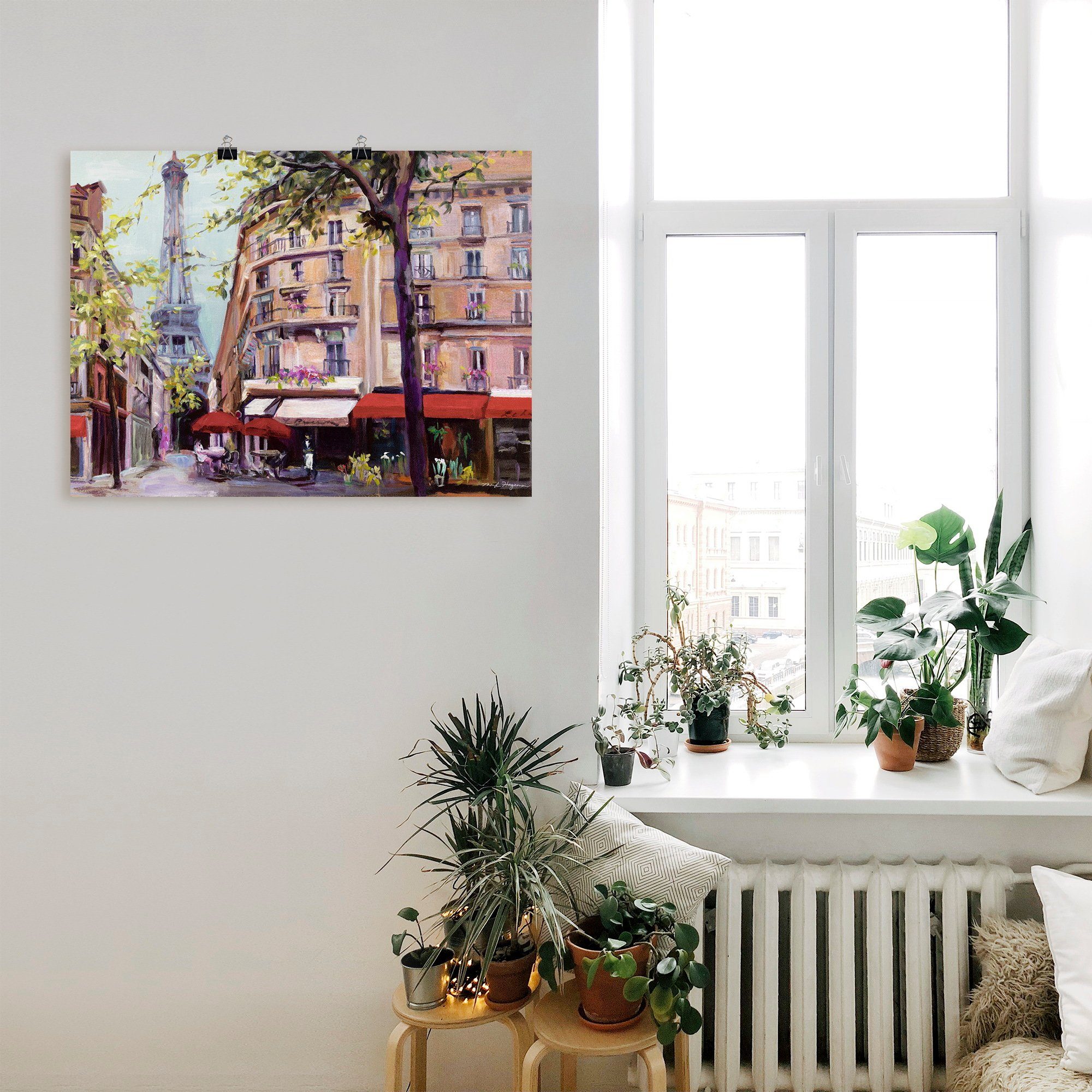 Artland (1 St), Poster in Leinwandbild, Wandbild oder Wandaufkleber in als Größen Frühling versch. Paris, Frankreich
