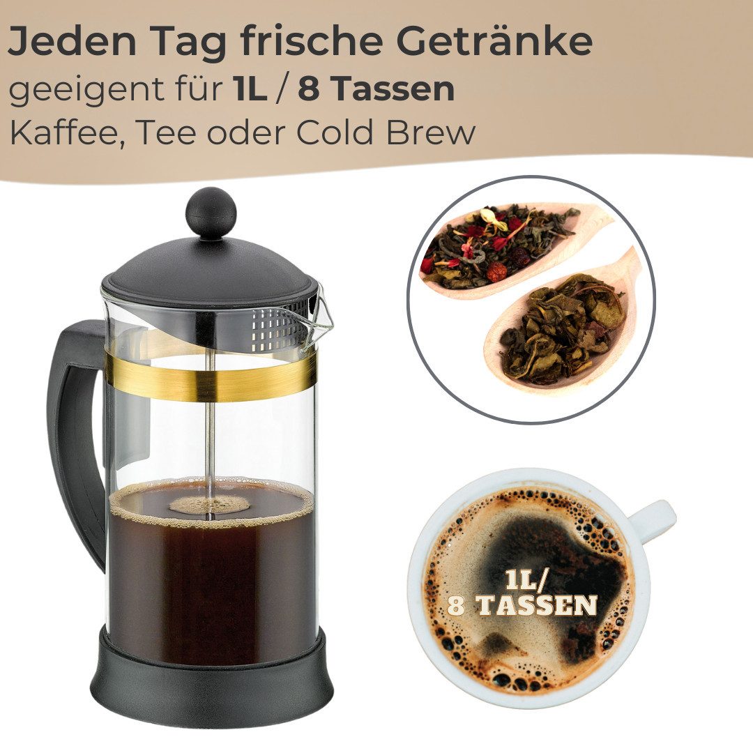 Cilio Kaffeebereiter, 1l Kaffeekanne