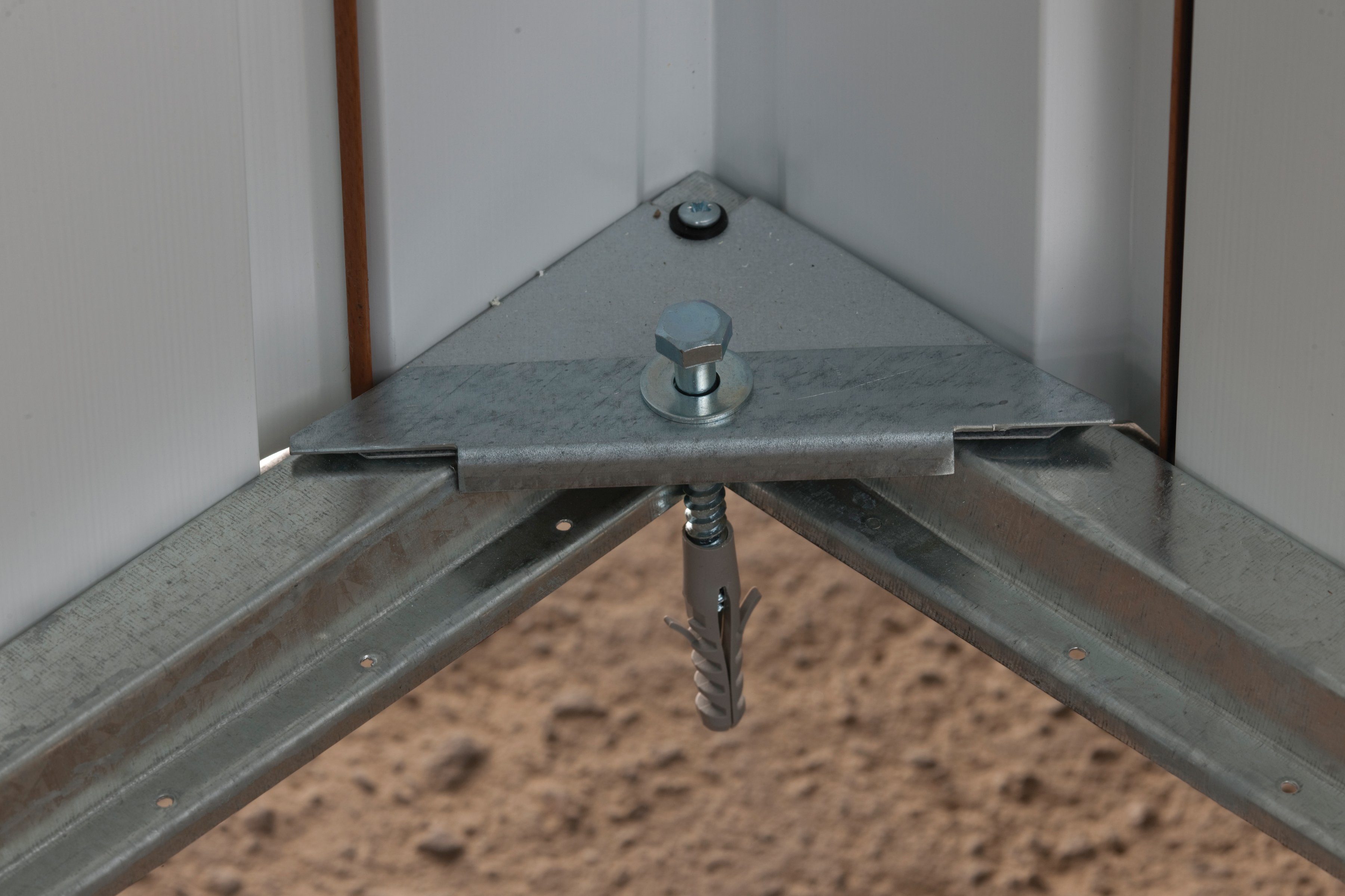 YARDMASTER Gerätehaus Bayern 65, BxT: 202x137 cm, Metall, mit Bodenrahmen