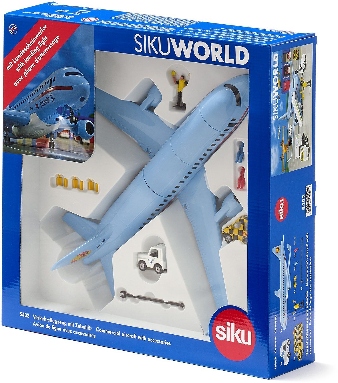 Siku Spielzeug-Flugzeug SIKU World, Verkehrsflugzeug (5402), mit Licht günstig online kaufen