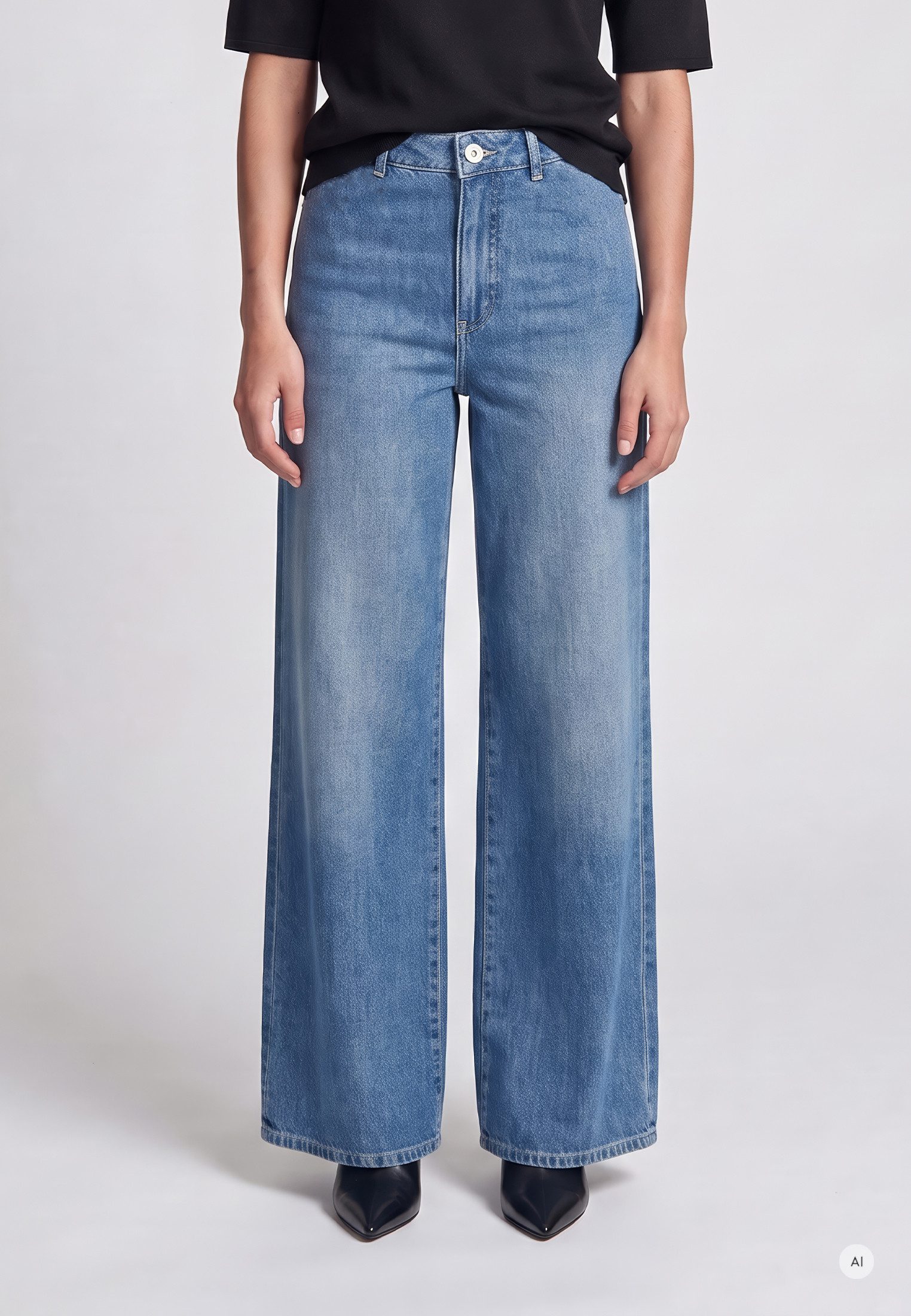 MARC AUREL Weite Jeans aus Blue Denim