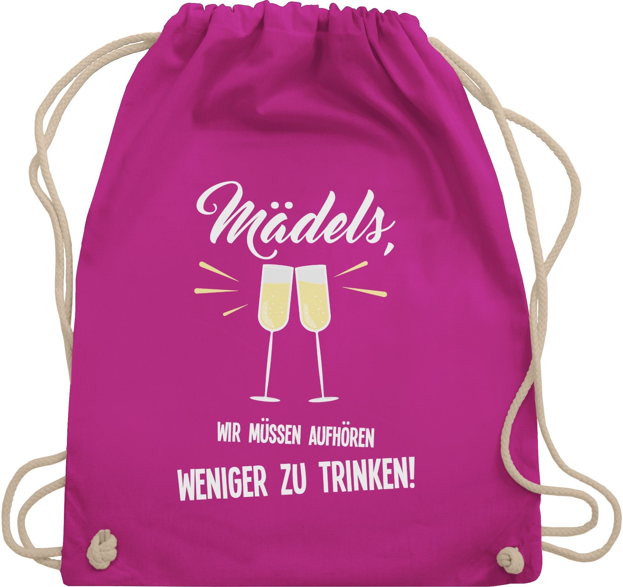 Turnbeutel Mädels Wir müssen aufhören weniger zu trinken