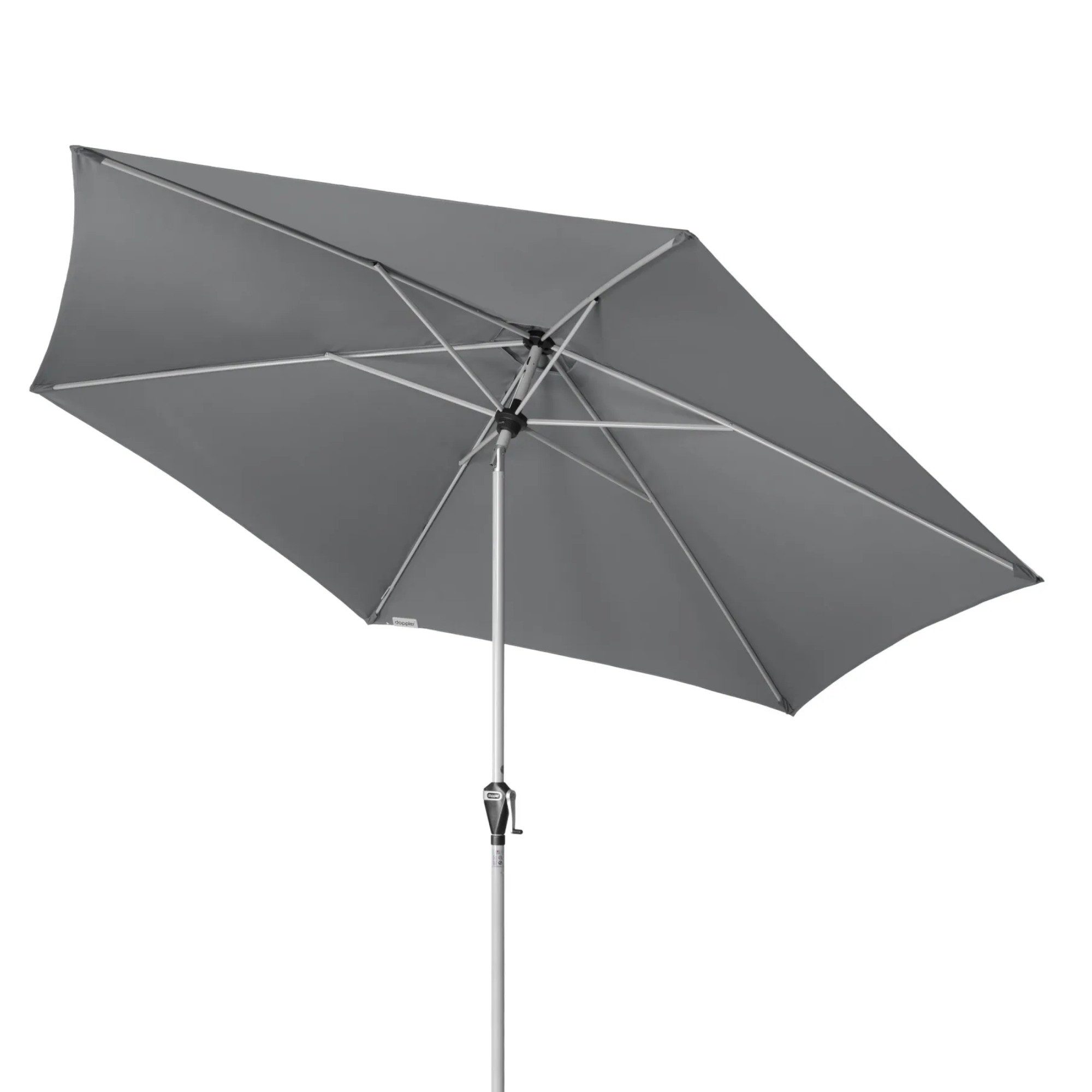 doppler® Sonnenschirm doppler ACTIVE Auto Tilt Kurbelschirm Sonnenschirm 320 cm Anthrazit