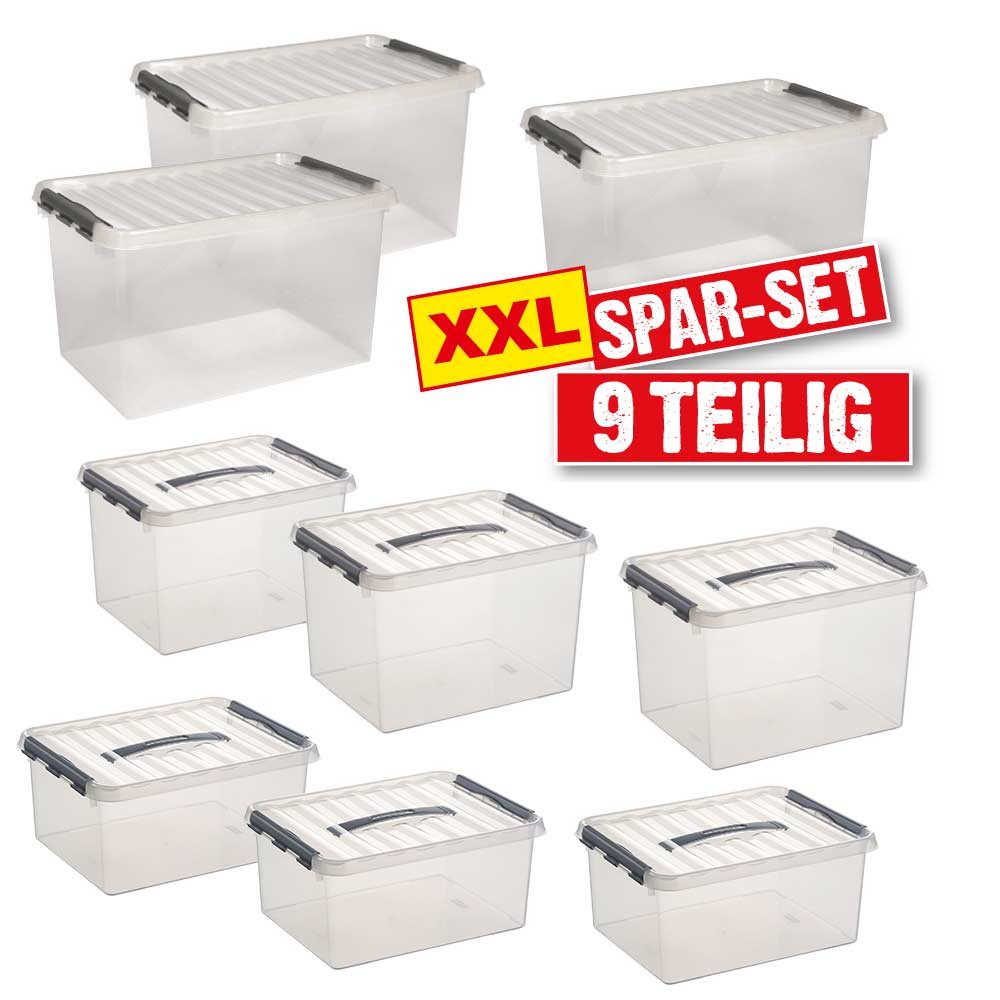 Aufbewahrungsbox BRB 9-teiliges Aufbewahrungsboxen-Set mit Clipdeckel
