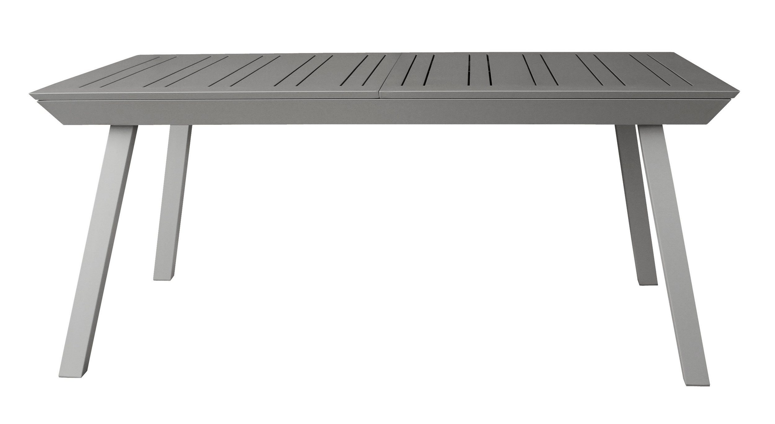 Gardissimo Gartentisch Estabulo silber, 216/297 x 100 cm ausziehbar (Ausziehtisch, 1-St., 1 Tisch), Voll-Aluminium wetterfest ausziehbar