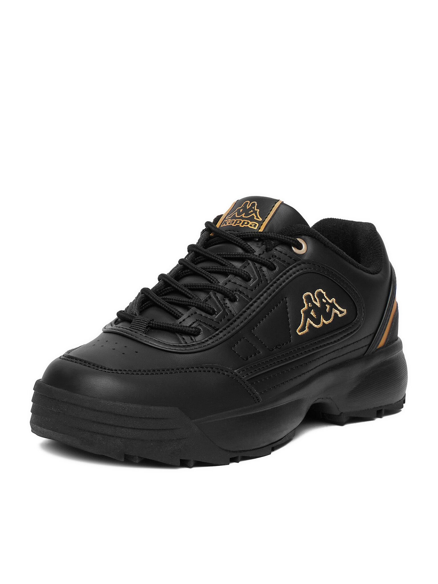 Kappa Kappa Damenschuhe Schwarz KAPPA-CEOWB-SS24-3CK06 Schwarz Gold Sneaker