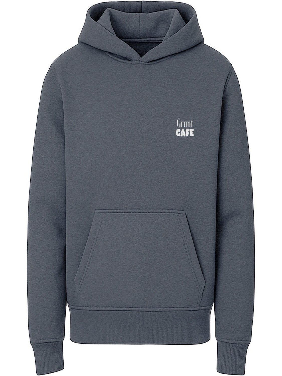 GRUNT Kapuzensweatjacke GRJoseph Hood Sweat (1-tlg) Stylischer Rückenprint im urbanen Café-Design