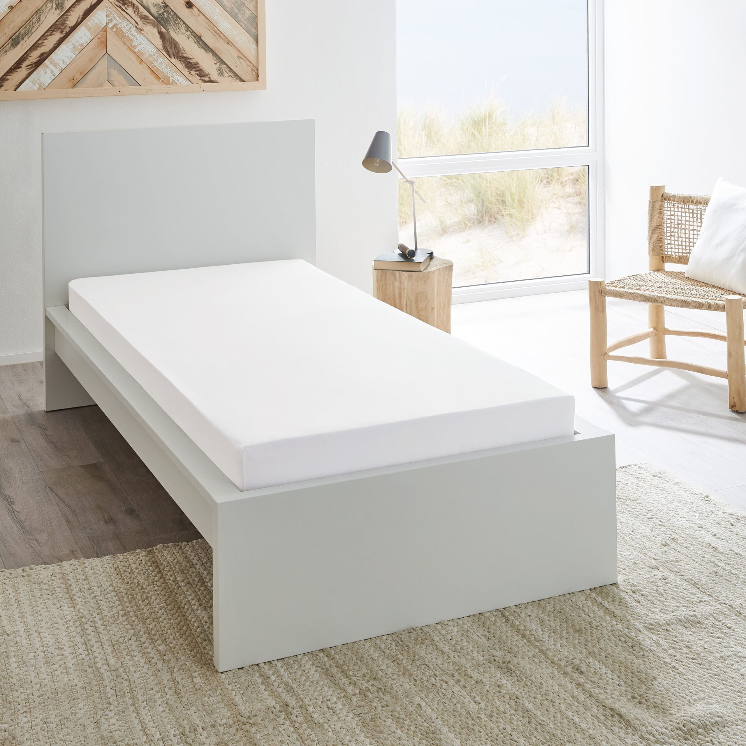 Dormisette Spannbettlaken Premium aus Baumwolle, Gummizug: rundum, (1 Stück), Überlänge bis 220 cm geeignet