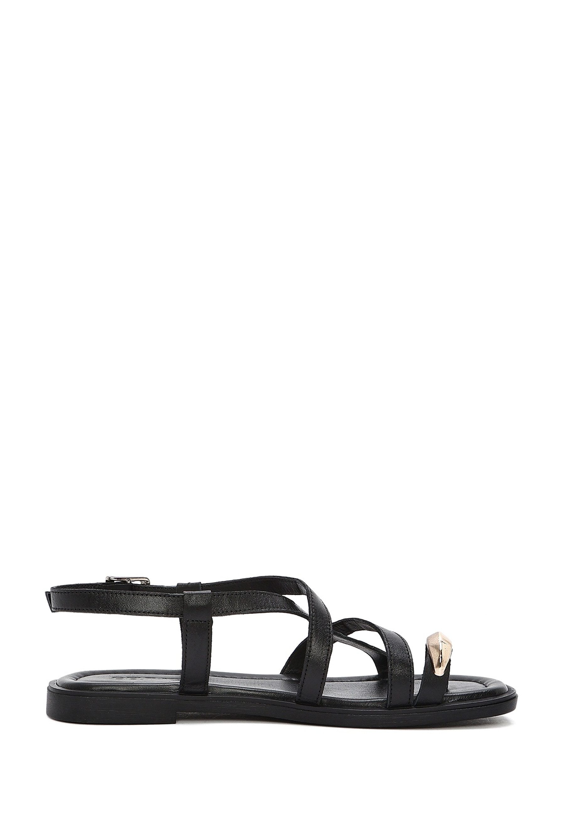 Derimod Sandalen aus Leder Sandale Echtes Leder, TPU-Sohle, Fesselriemen, Zehenring – Bild 2 von 5