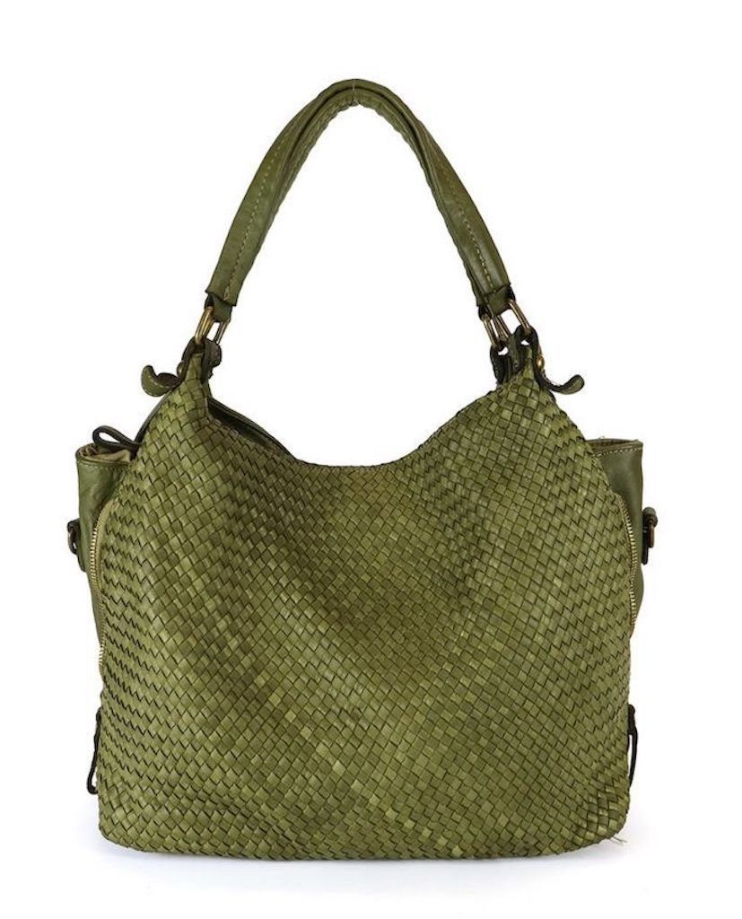 Handtasche Lea Italy Designer Damen Schultertasche Tasche Leder