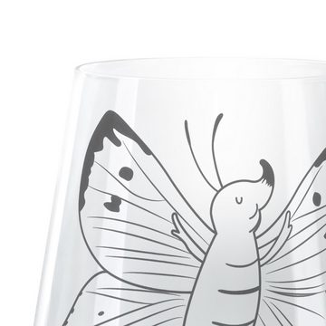 Mr. & Mrs. Panda Windlicht Schmetterling Zitronenfalter - Transparent - Geschenk, Teelichtglas, (1 St), Elegante Ausstrahlung