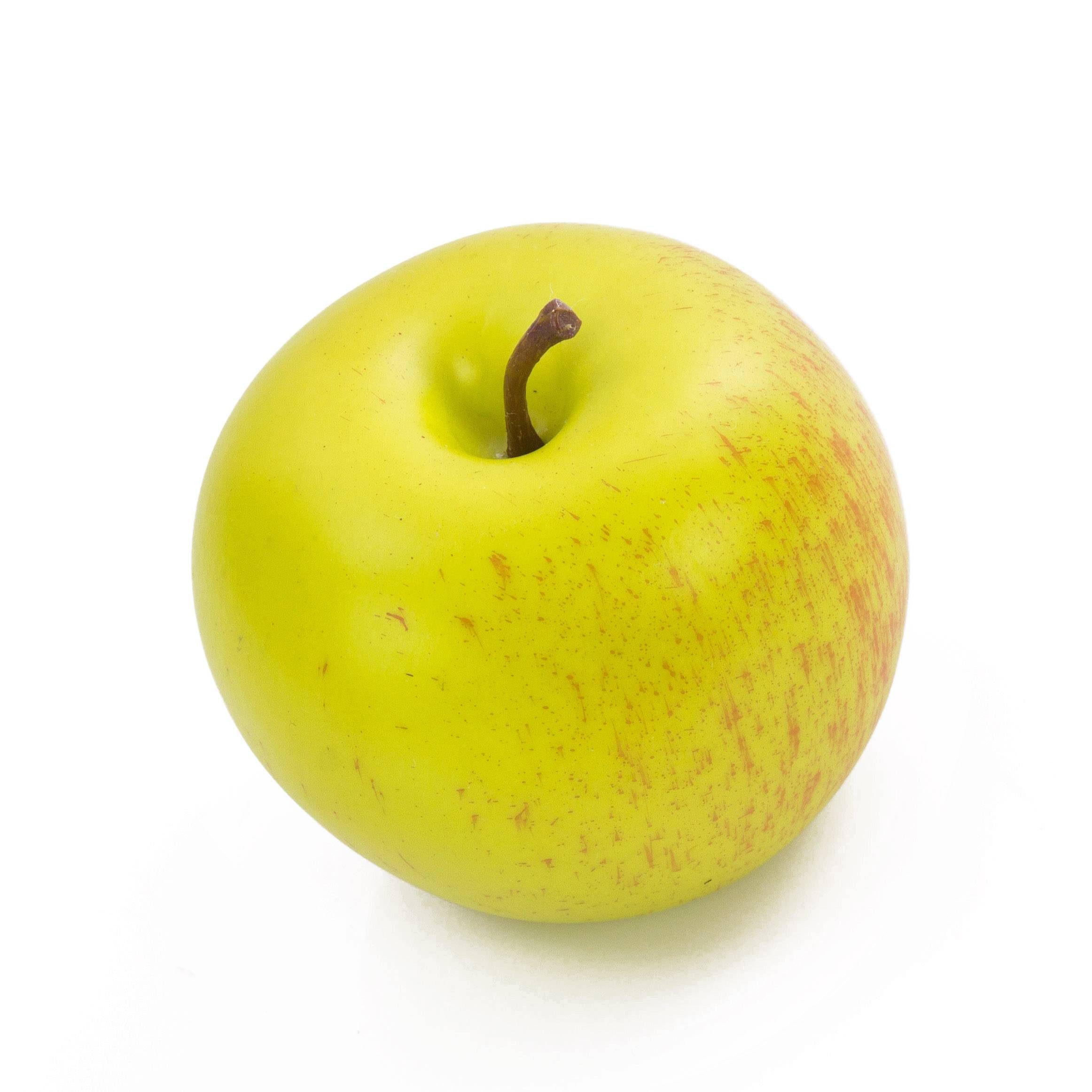 Kunstpflanze Deko Apfel, grün-rot, Ø 8cm - Dekoobst Apfel, artplants