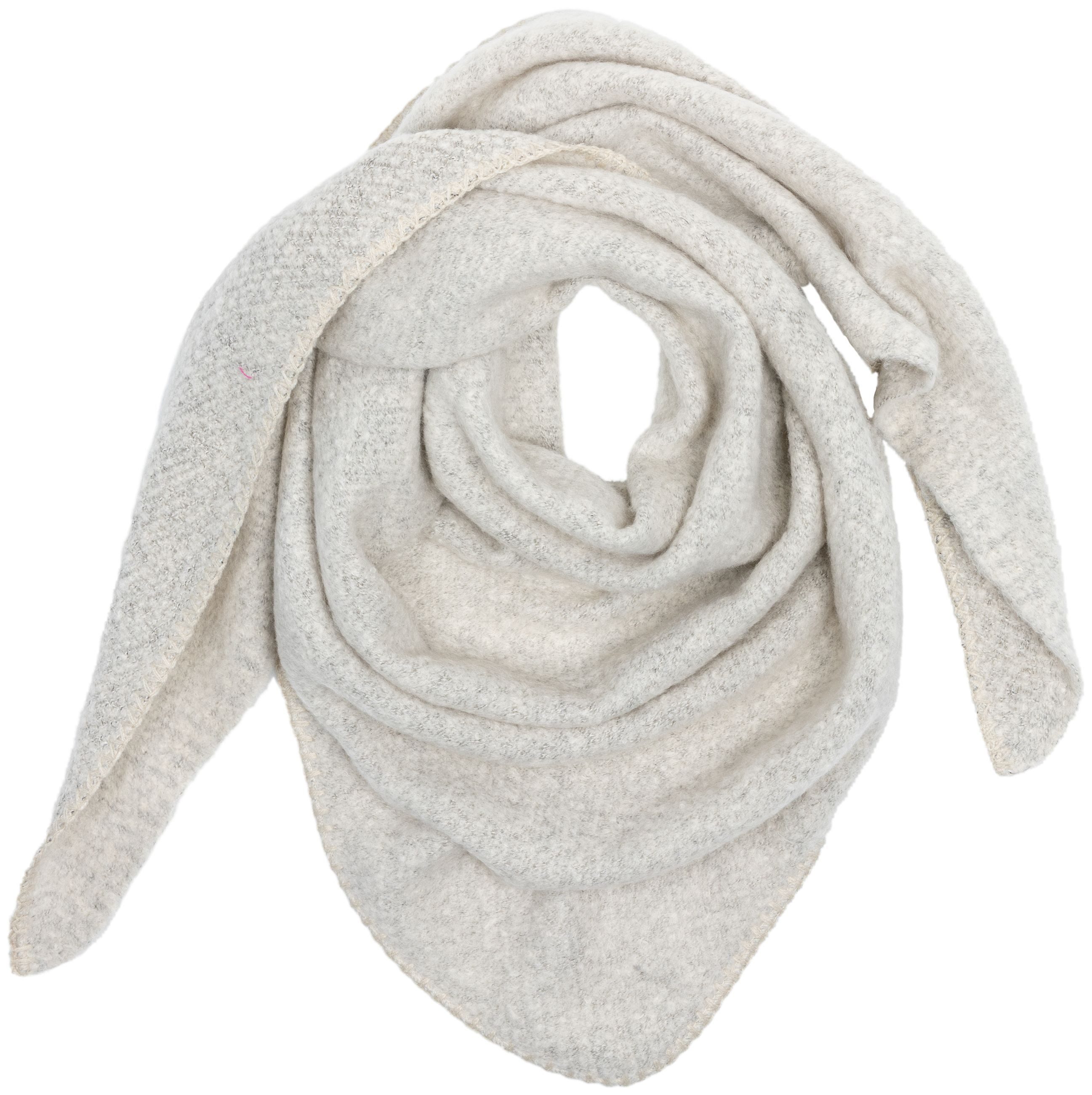 Modeschal SC525 Damen mitteldicker XXL Winter Schal Dreieckstuch unifarben