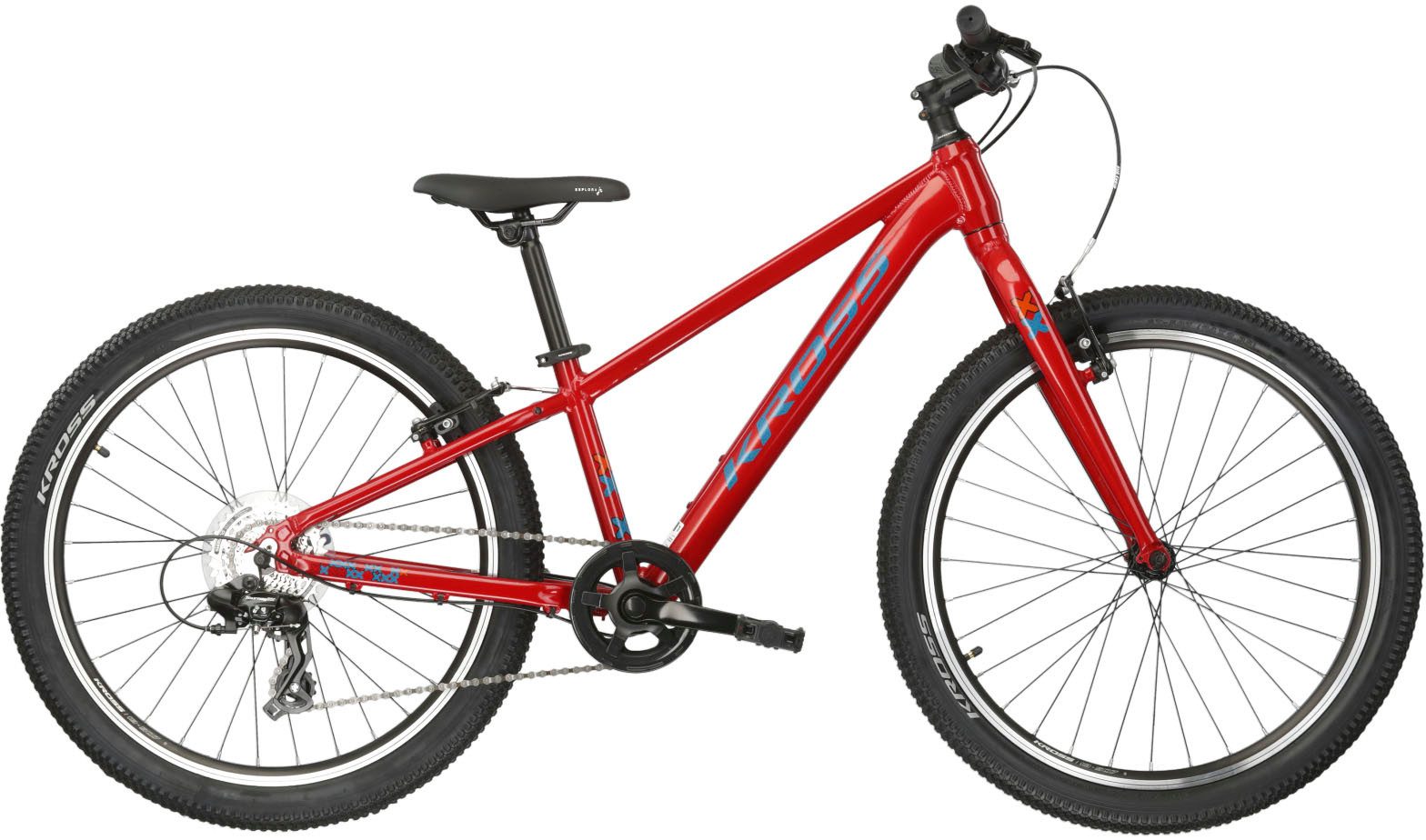 Kross Kinderfahrrad Kinder-MTB Level Jr 1.0, 8 Gang Shimano TOURNEY TX800 Schaltwerk, Kettenschaltung