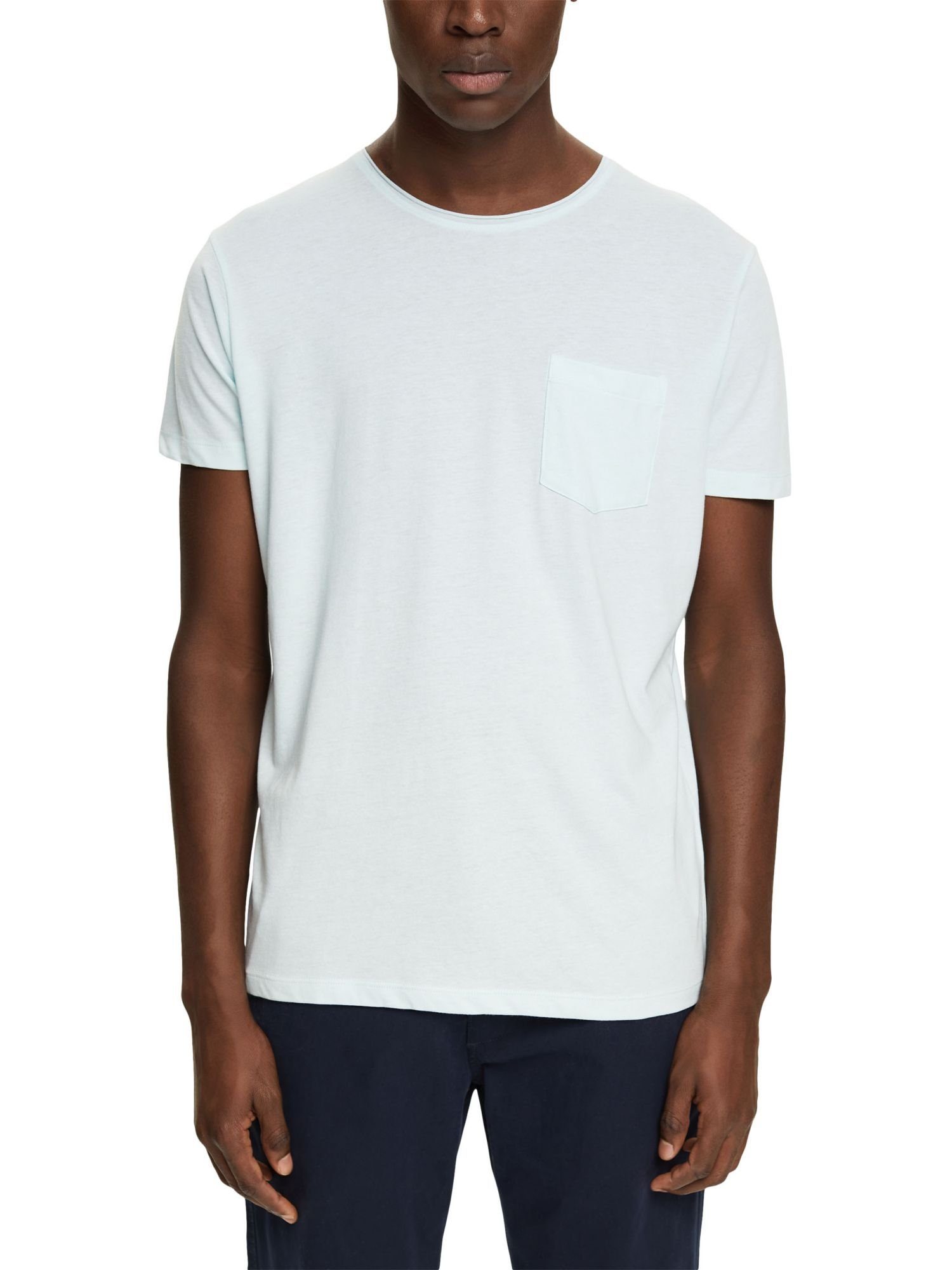 edc by Esprit Recycelt: AQUA T-Shirt Jersey-T-Shirt (1-tlg) meliertes GREEN LIGHT