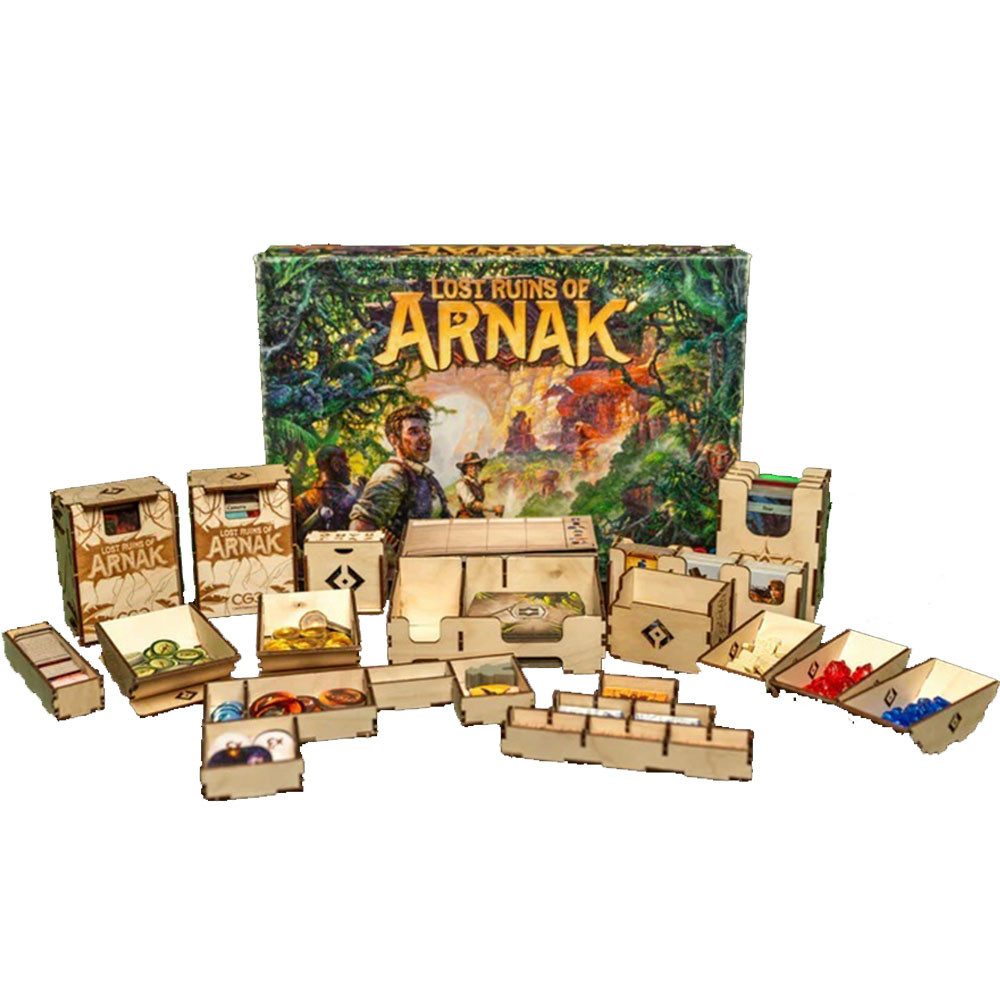 Laserox Spiel Sortiereinsatz für das Brettspiel Arnak und Erweiterungen